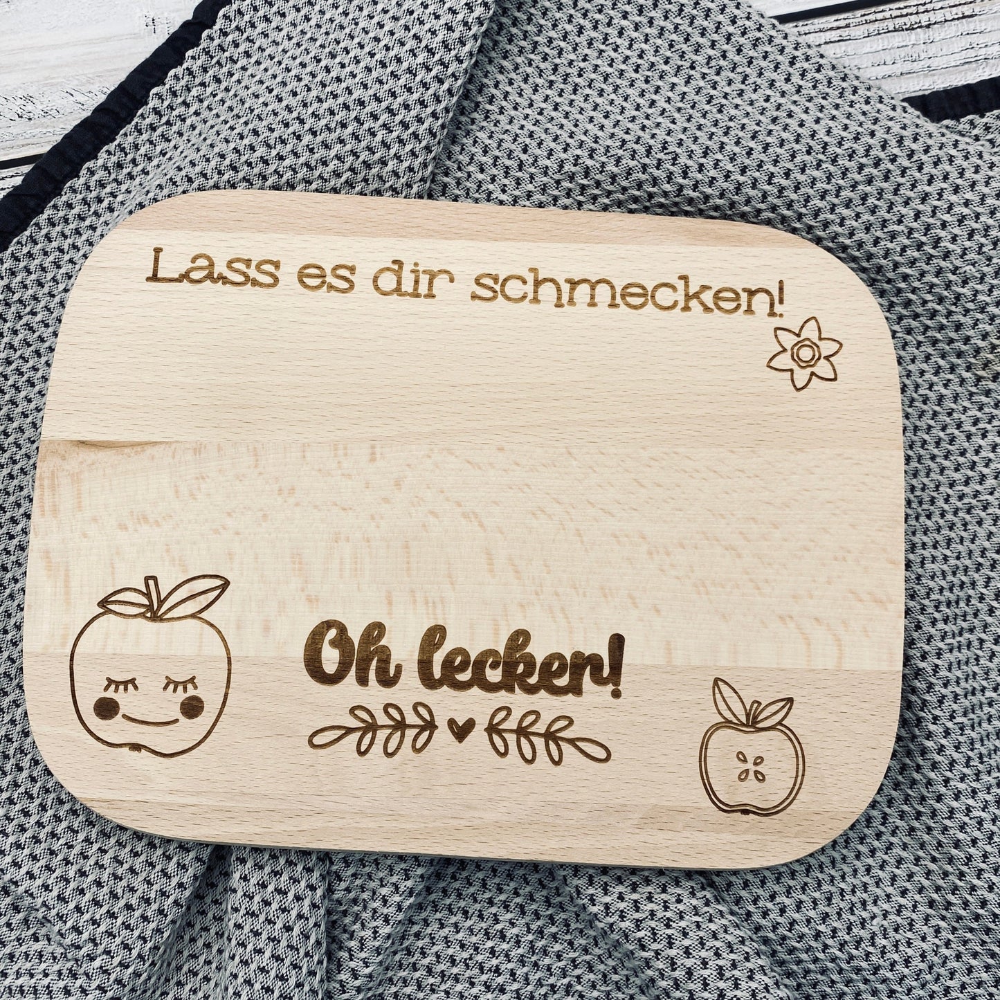 Frühstücksbrett Apfel Schneidebrett Geschenk
