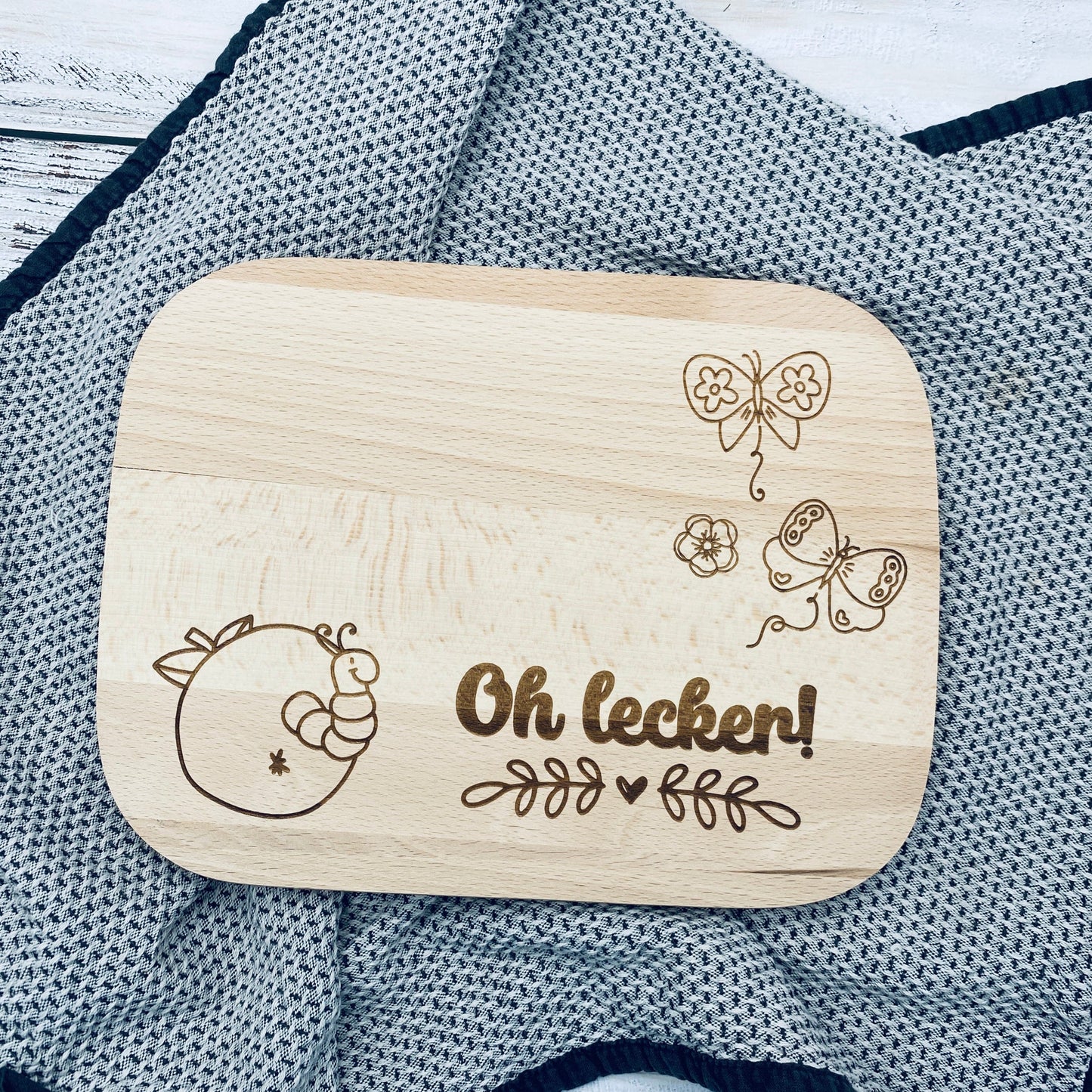 Frühstücksbrett Apfel Schneidebrett Geschenk