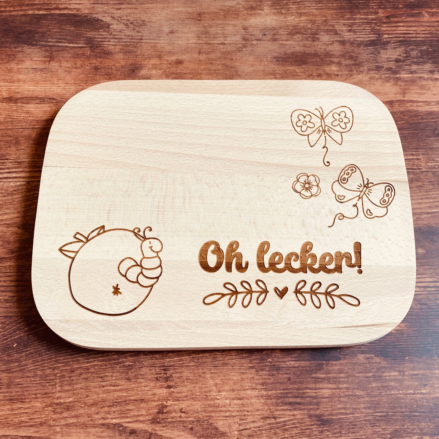 Frühstücksbrett Apfel Schneidebrett Geschenk