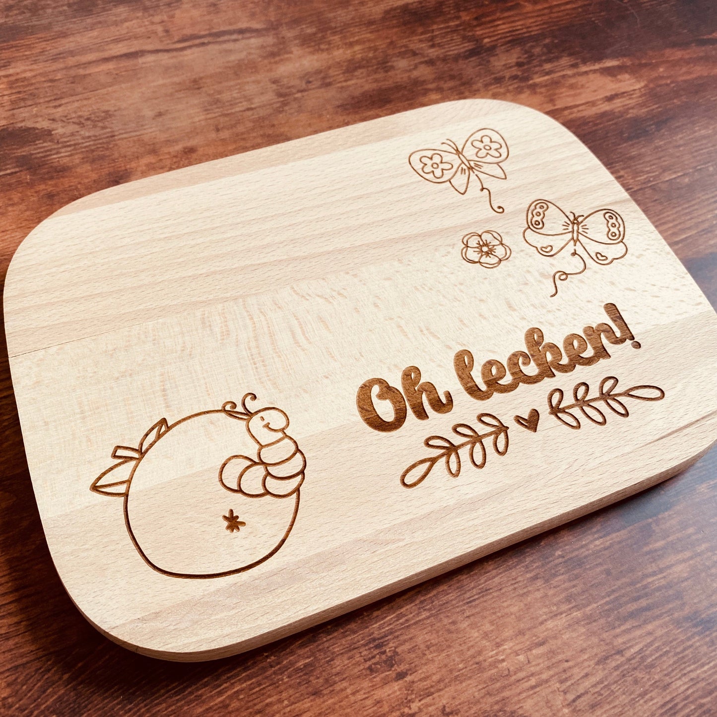 Frühstücksbrett Apfel Schneidebrett Geschenk