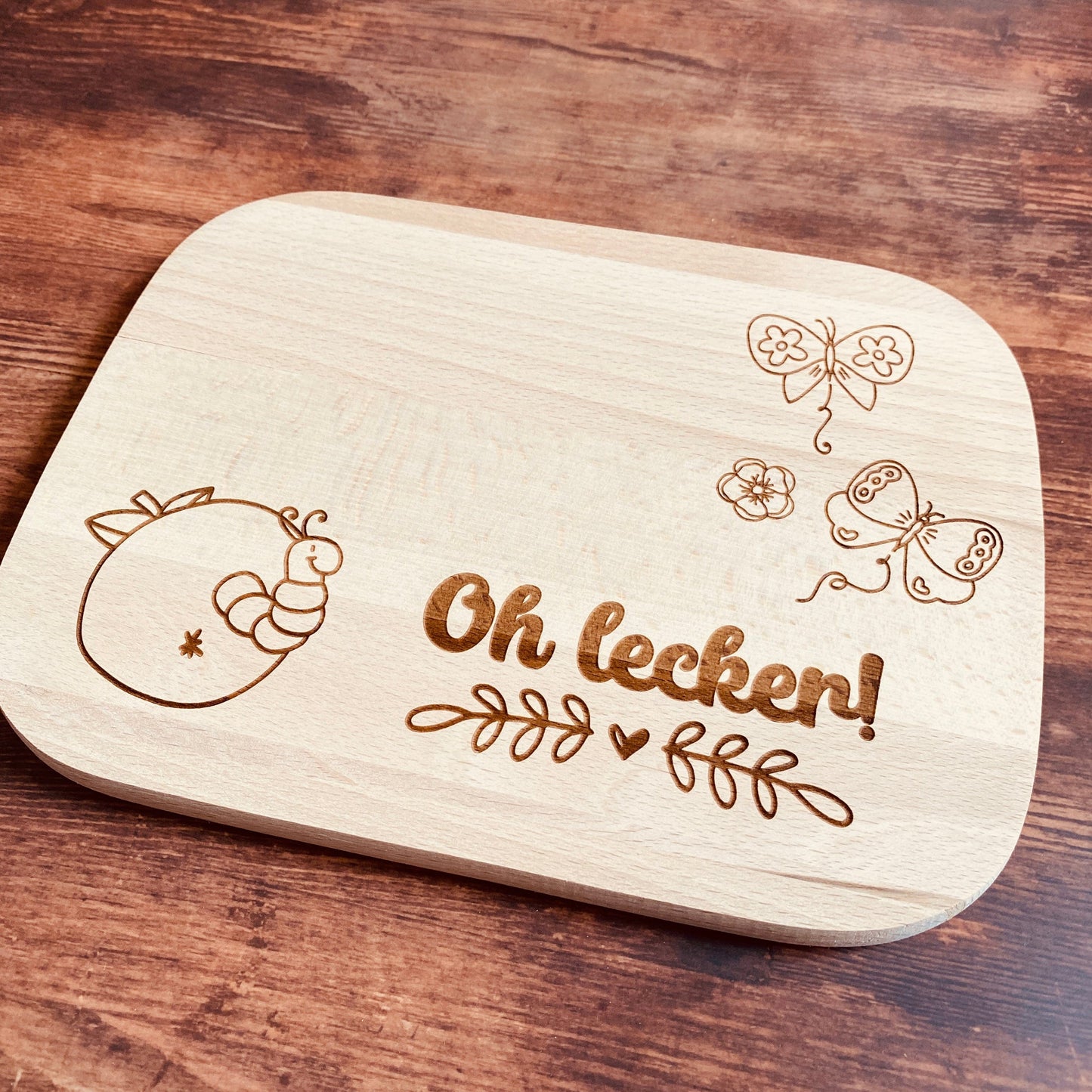 Frühstücksbrett Apfel Schneidebrett Geschenk