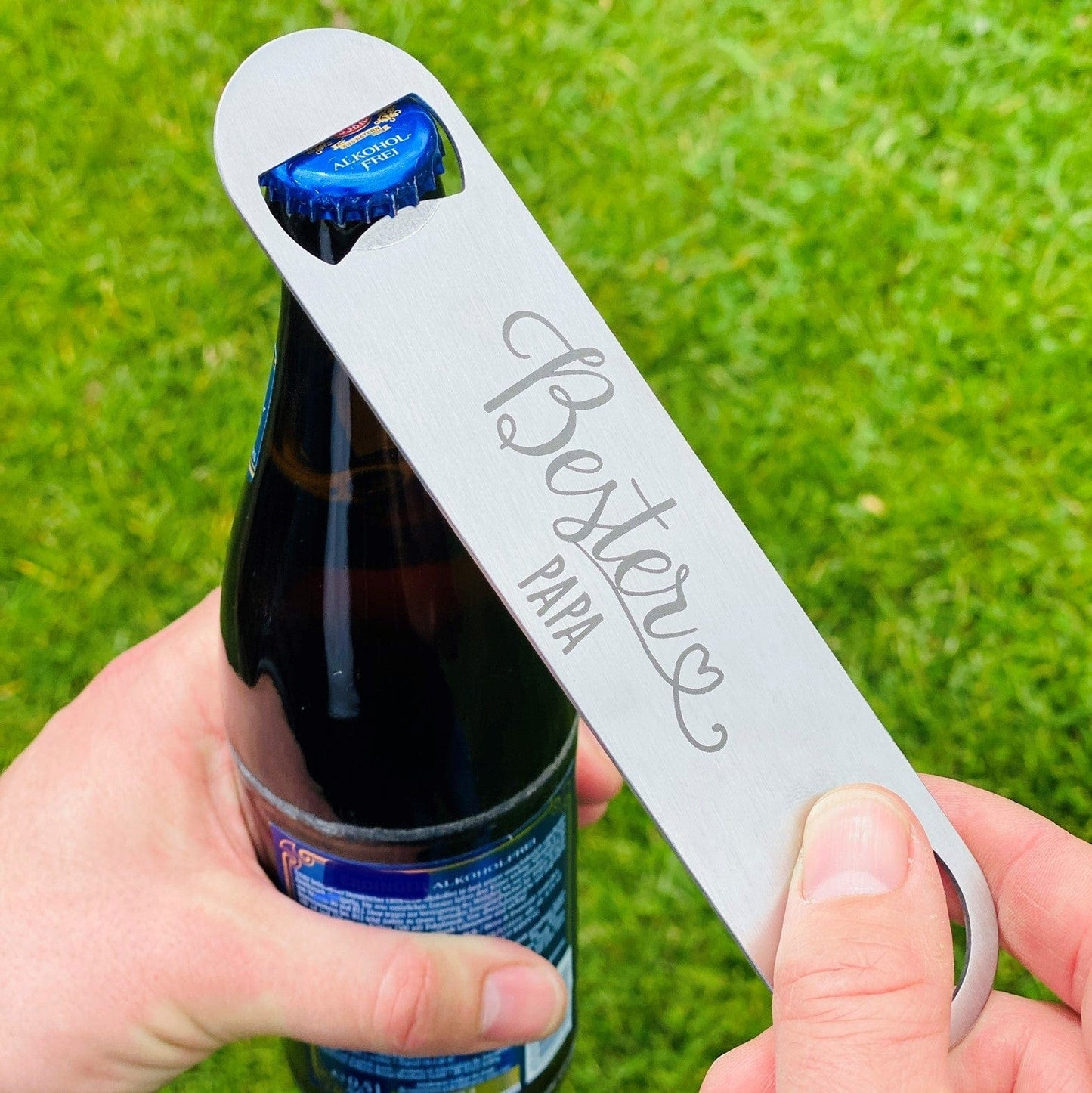Flaschenöffner mit Gravur | Personalisierter Flaschenöffner | Kapselheber mit Gravur | Origineller Bieröffner als Geschenkideen