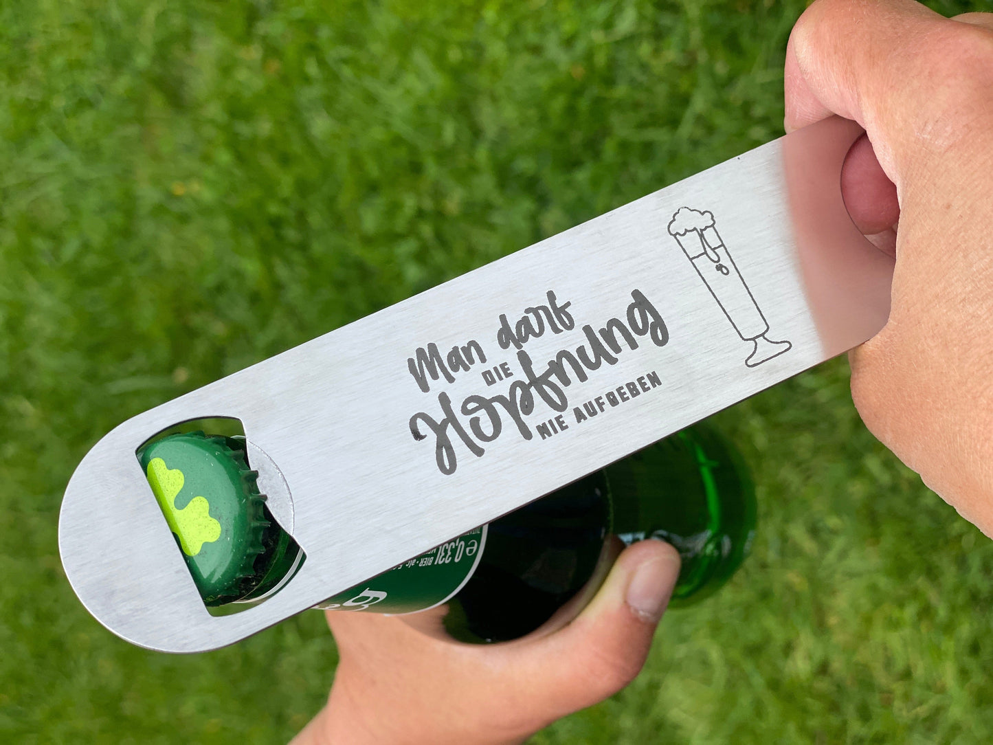 Flaschenöffner mit Gravur | Personalisierter Flaschenöffner | Kapselheber mit Gravur | Origineller Bieröffner als Geschenkideen