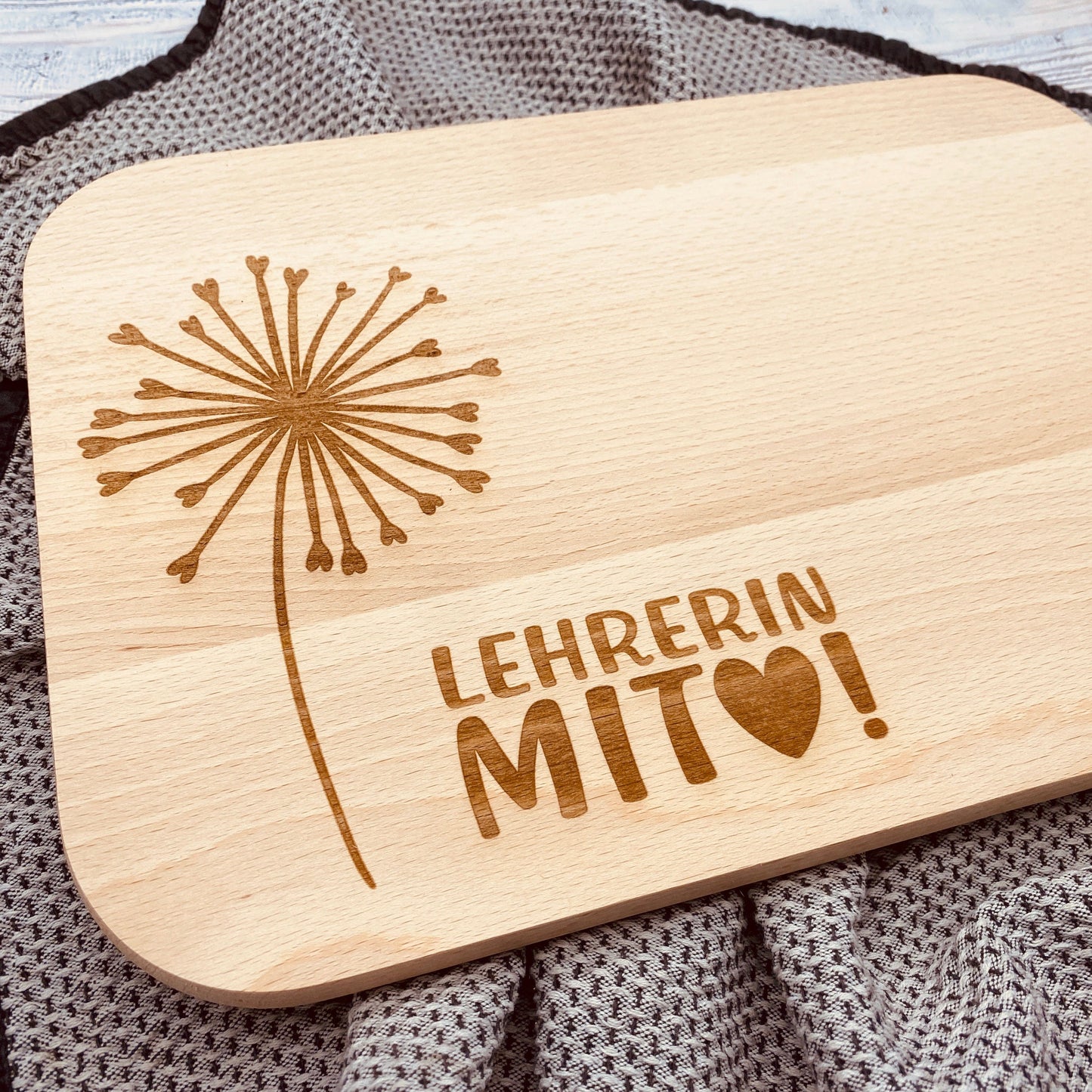 Schneidebrett Lehrer Lehrerin Geschenk Geburtstag Weihnachten Abschiedsgeschenk Schule