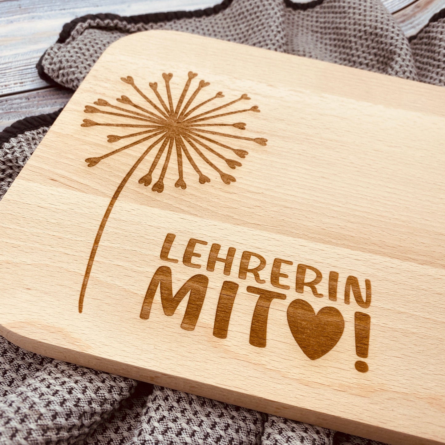 Schneidebrett Lehrer Lehrerin Geschenk Geburtstag Weihnachten Abschiedsgeschenk Schule