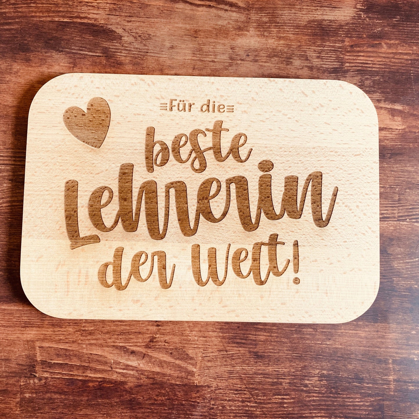 Schneidebrett Lehrer Lehrerin Geschenk Geburtstag Weihnachten Abschiedsgeschenk Schule