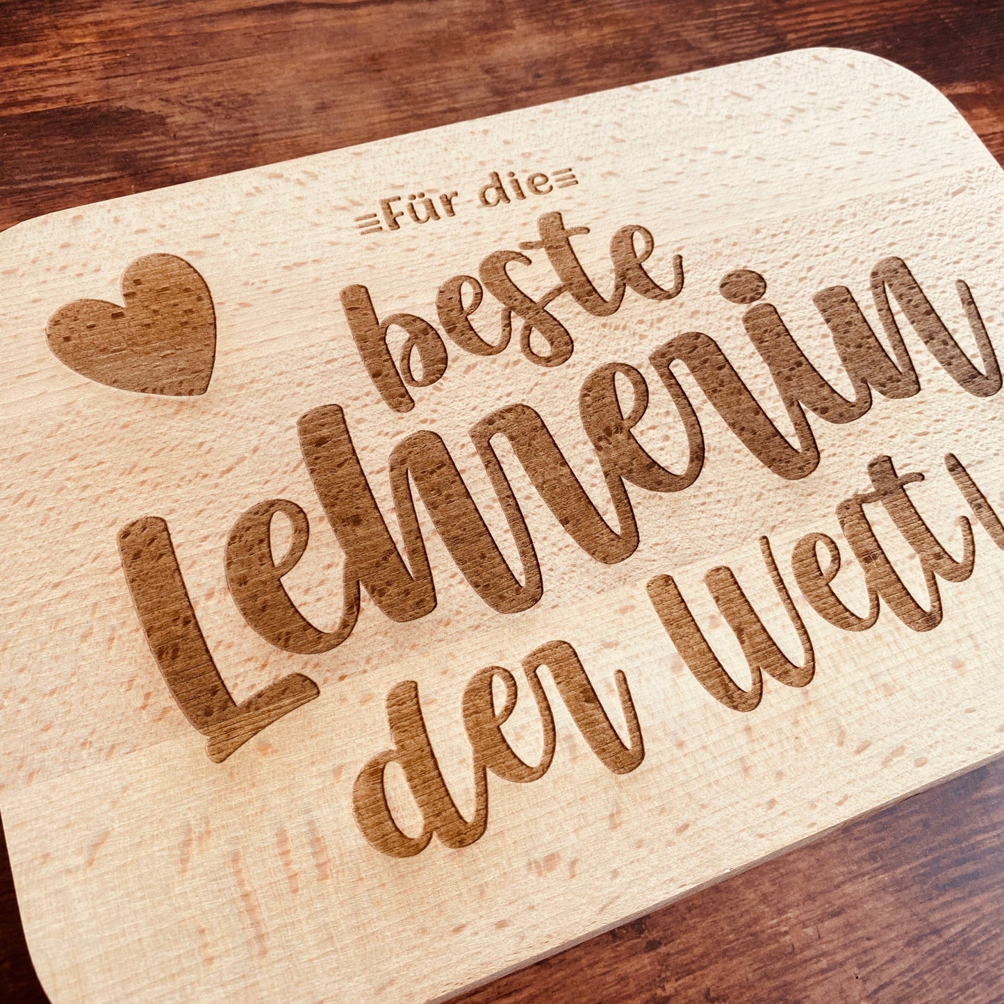 Schneidebrett Lehrer Lehrerin Geschenk Geburtstag Weihnachten Abschiedsgeschenk Schule