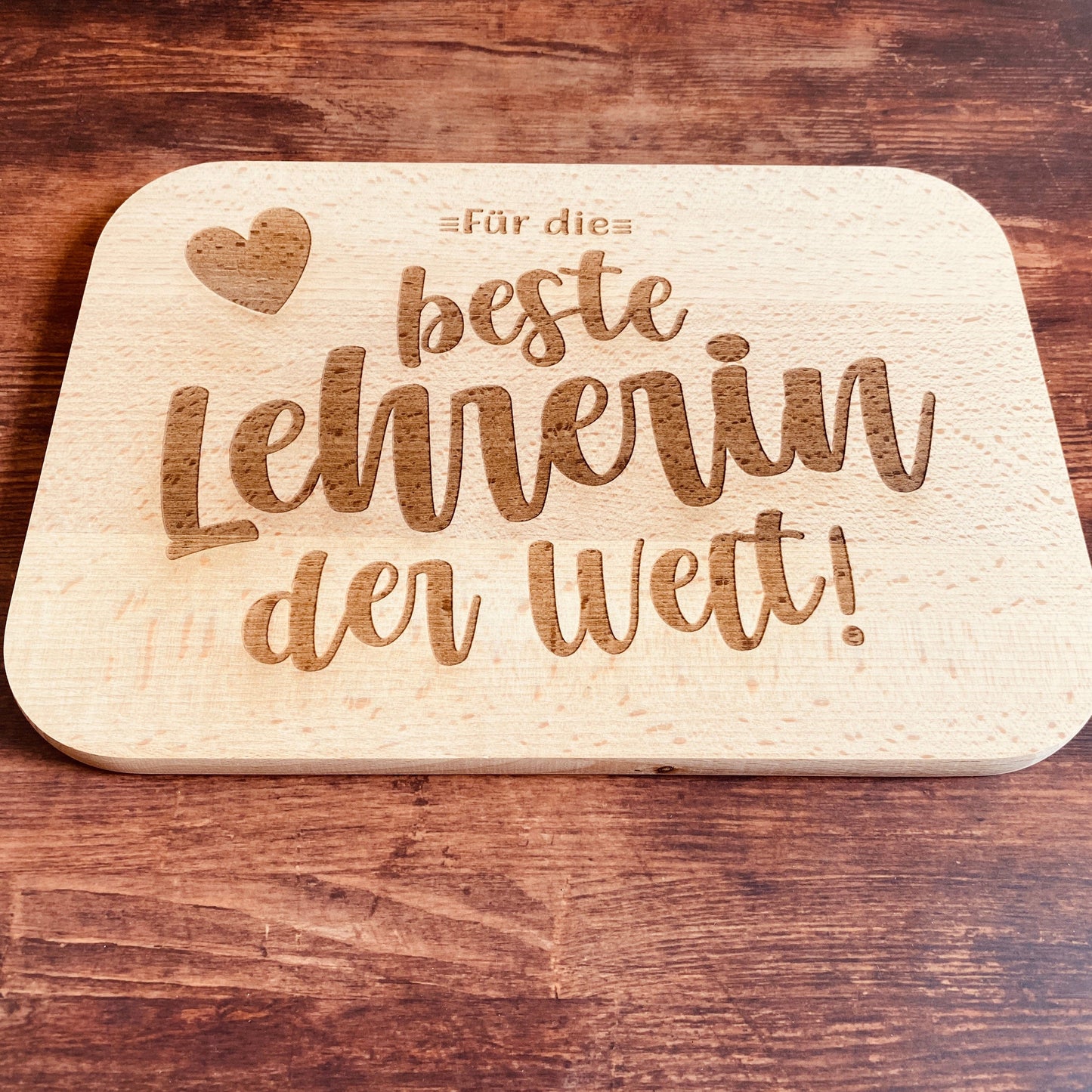 Schneidebrett Lehrer Lehrerin Geschenk Geburtstag Weihnachten Abschiedsgeschenk Schule
