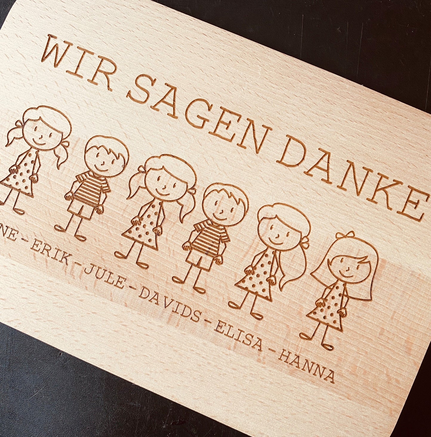 Schneidebrett | individuelles Geschenk zum Abschied Kindergarten
