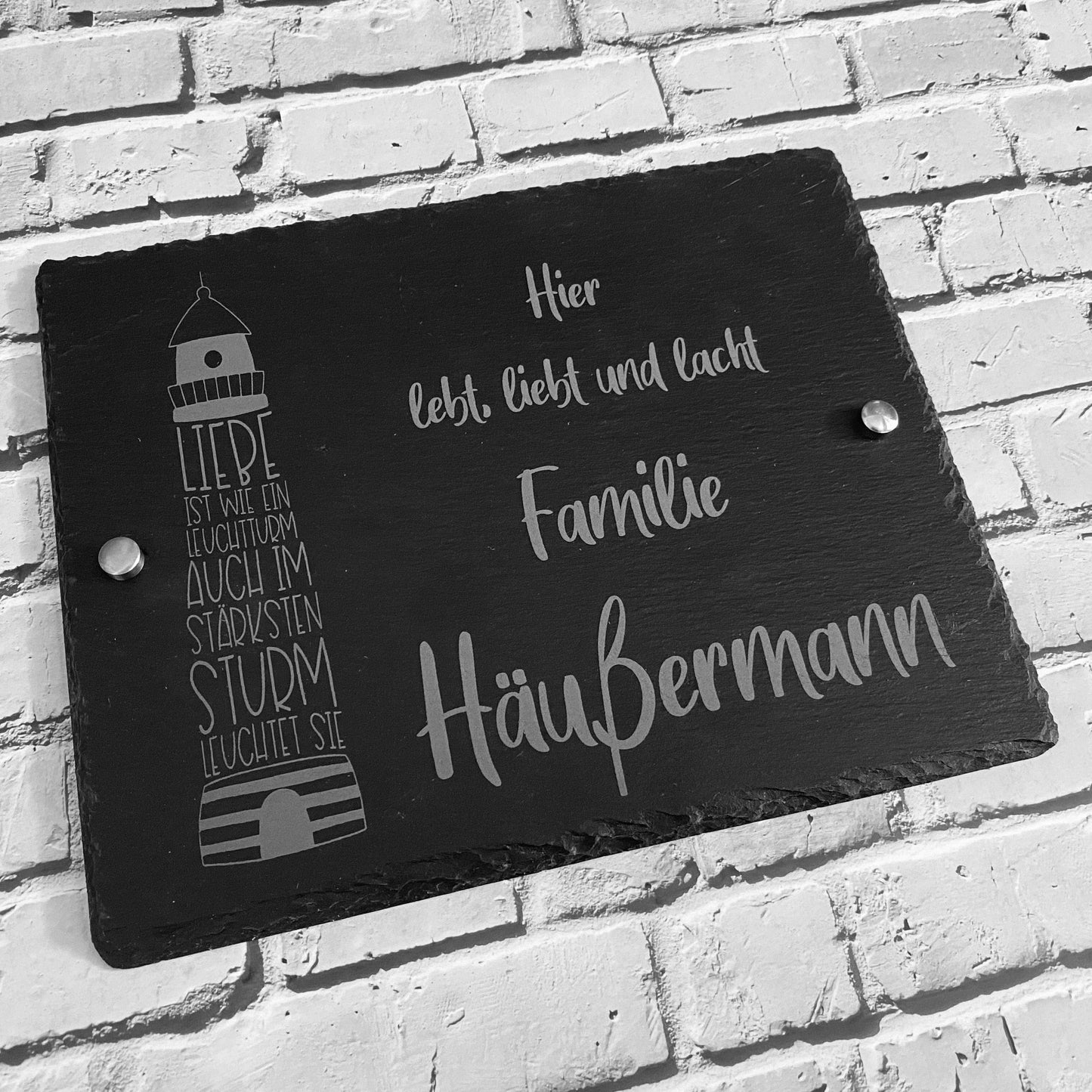 Individuelles Türschild mit Gravur – Einzigartiges Namensschild als perfektes Geschenk zum Einzug!