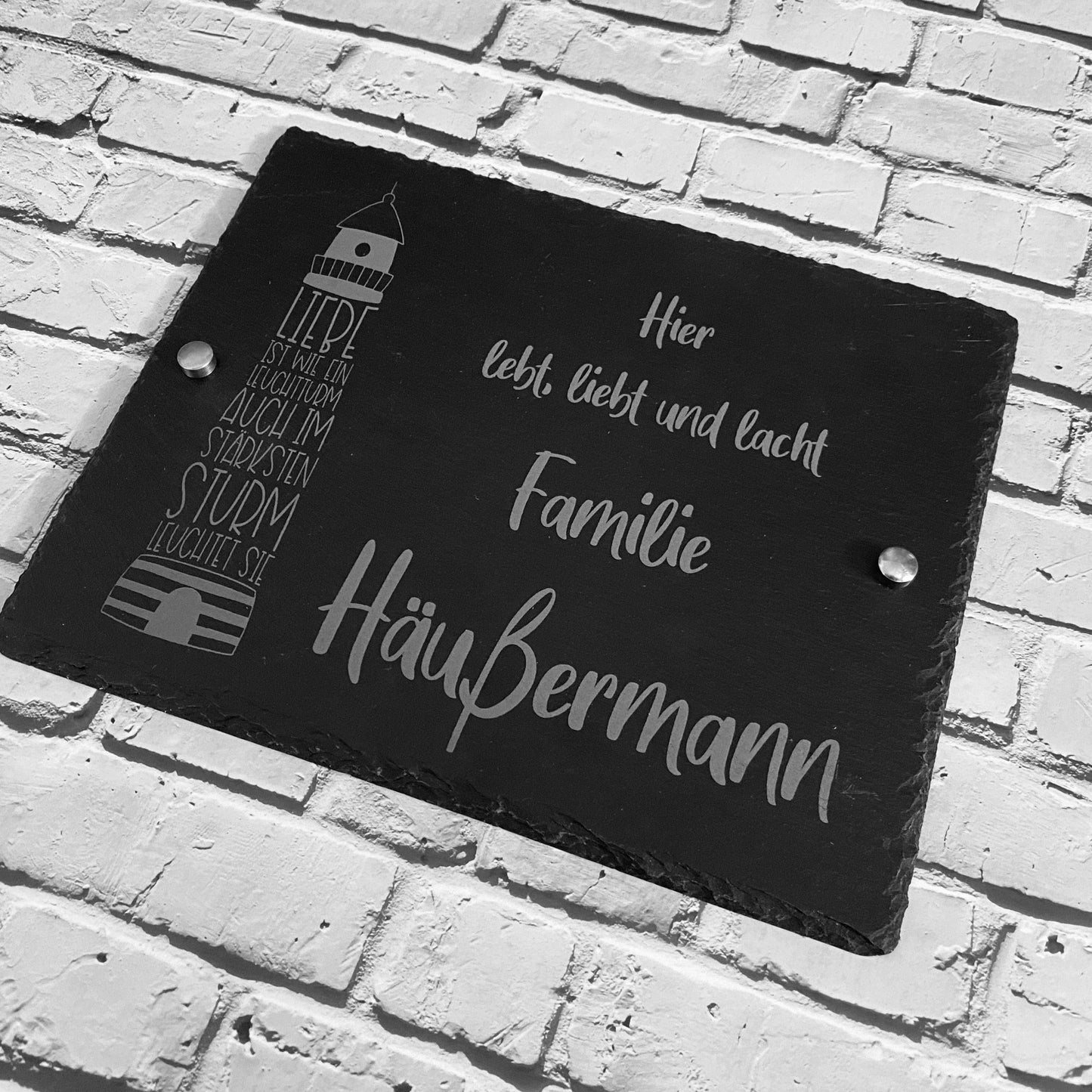 Individuelles Türschild mit Gravur – Einzigartiges Namensschild als perfektes Geschenk zum Einzug!