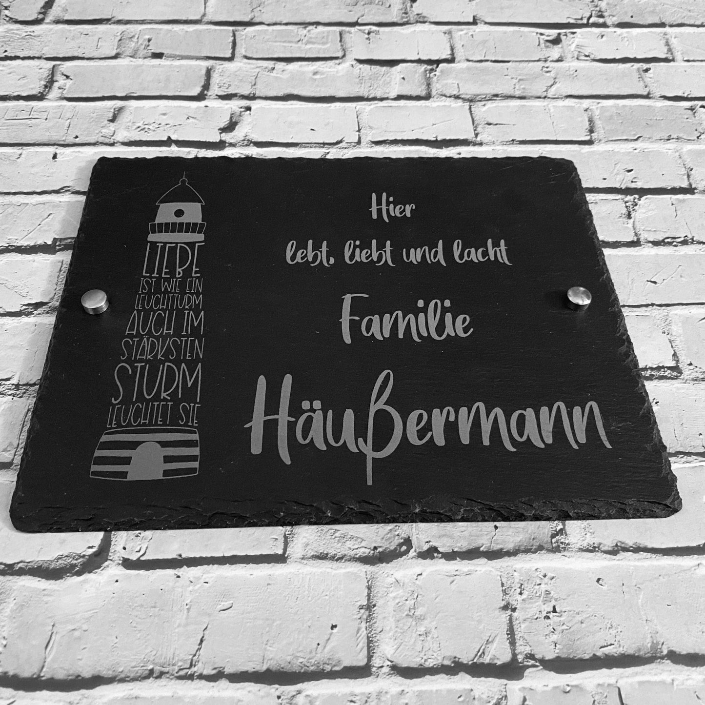 Individuelles Türschild mit Gravur – Einzigartiges Namensschild als perfektes Geschenk zum Einzug!