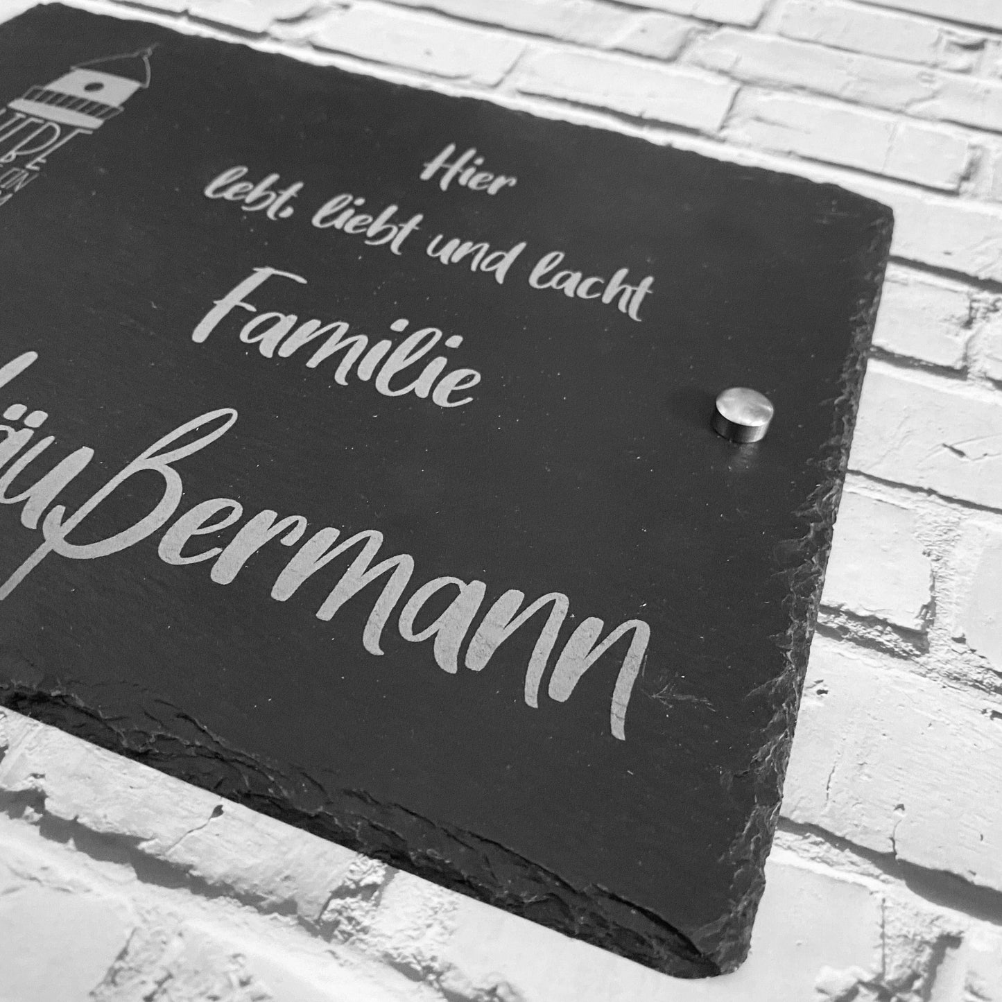 Individuelles Türschild mit Gravur – Einzigartiges Namensschild als perfektes Geschenk zum Einzug!