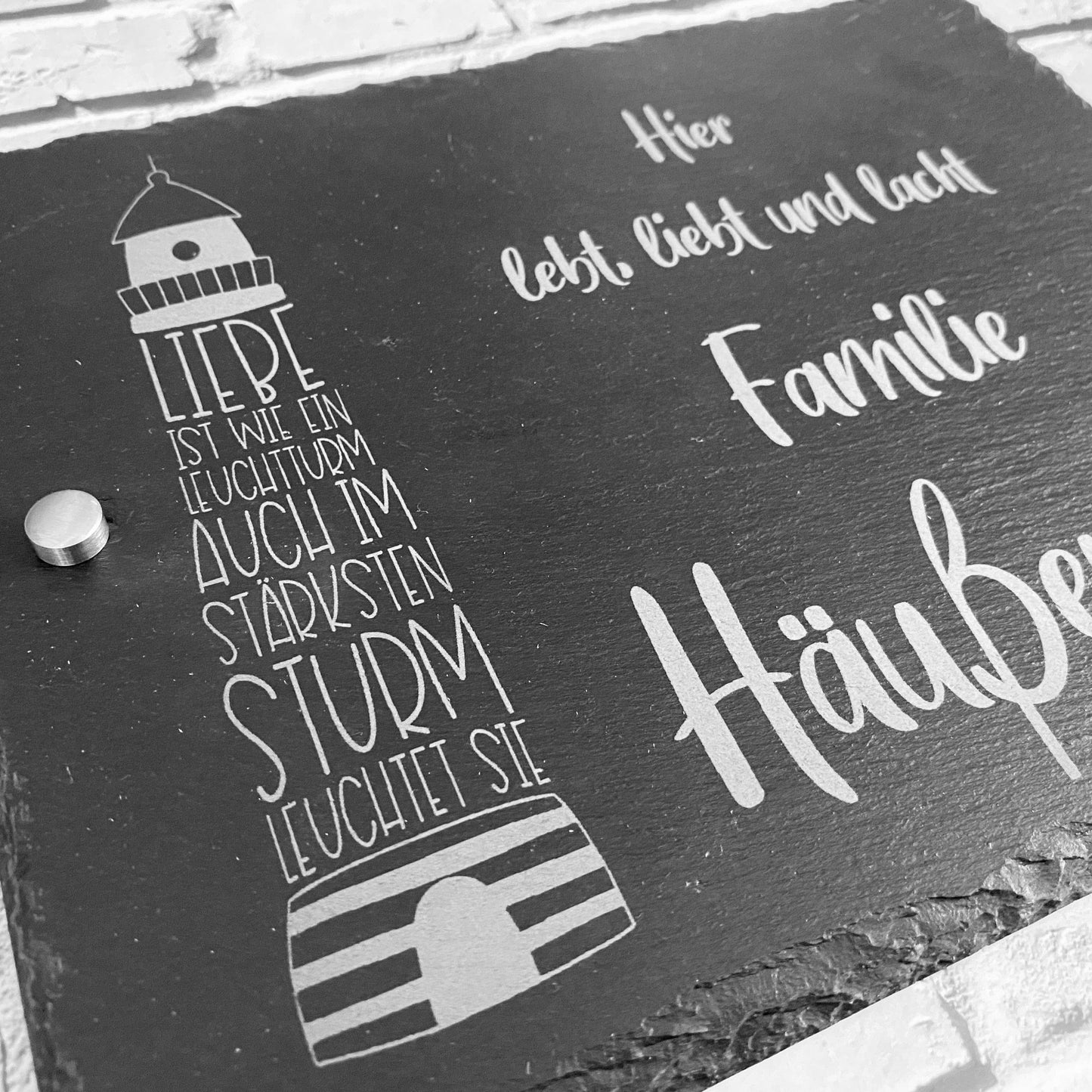 Individuelles Türschild mit Gravur – Einzigartiges Namensschild als perfektes Geschenk zum Einzug!