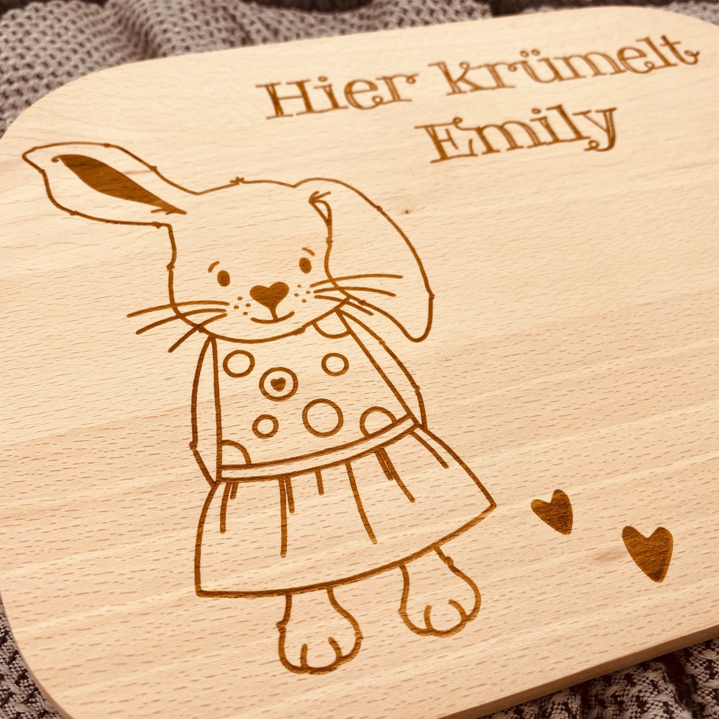 Kinderschneidebrett mit Gravur | personalisiertes Schnedebrett für Kinder | Geschenk zum Kindergeburtstag | Kinderbrettchen mit Namen