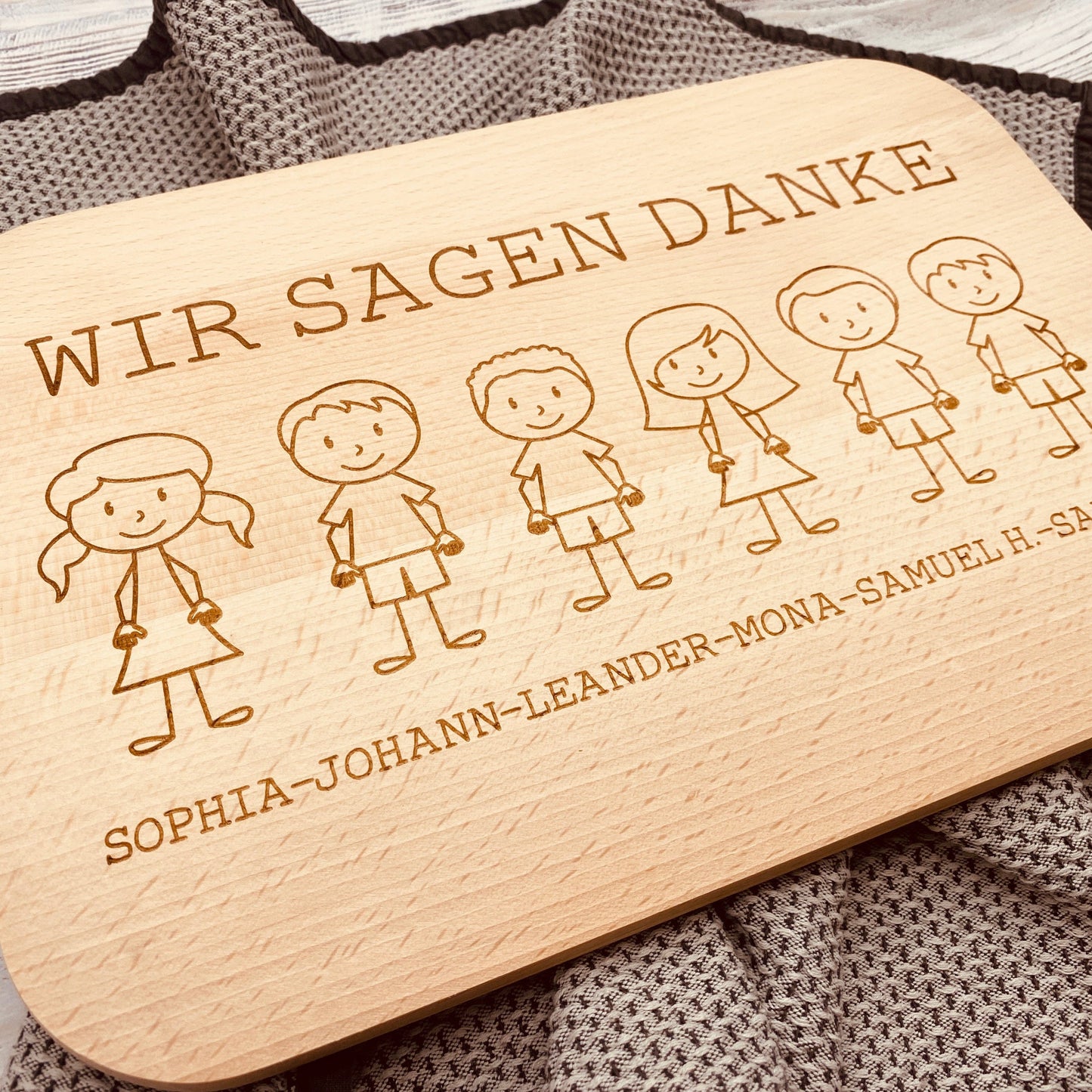Schneidebrett | individuelles Geschenk zum Abschied Kindergarten