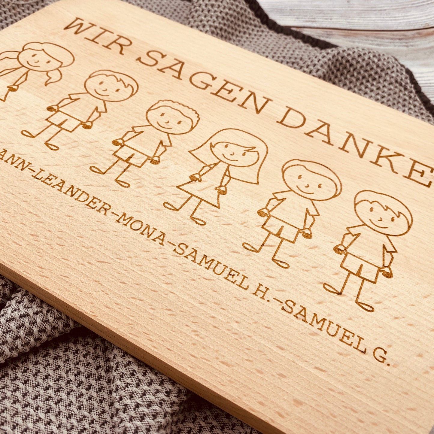 Schneidebrett | individuelles Geschenk zum Abschied Kindergarten