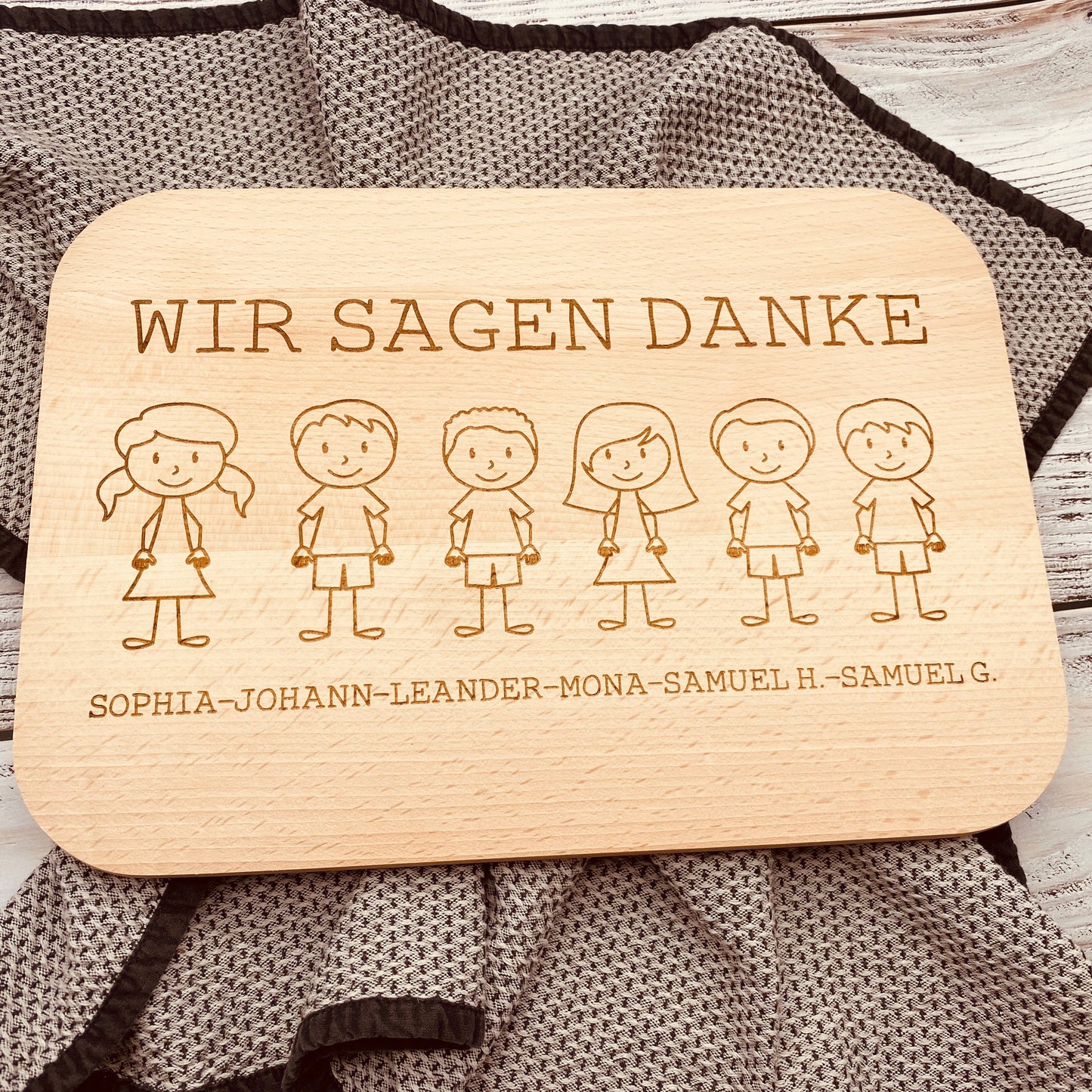 Schneidebrett | individuelles Geschenk zum Abschied Kindergarten