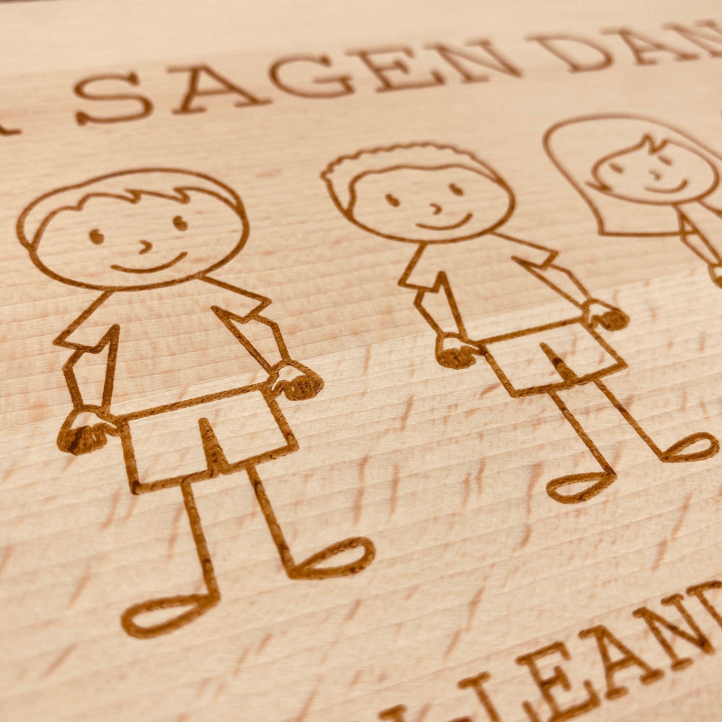 Schneidebrett | individuelles Geschenk zum Abschied Kindergarten