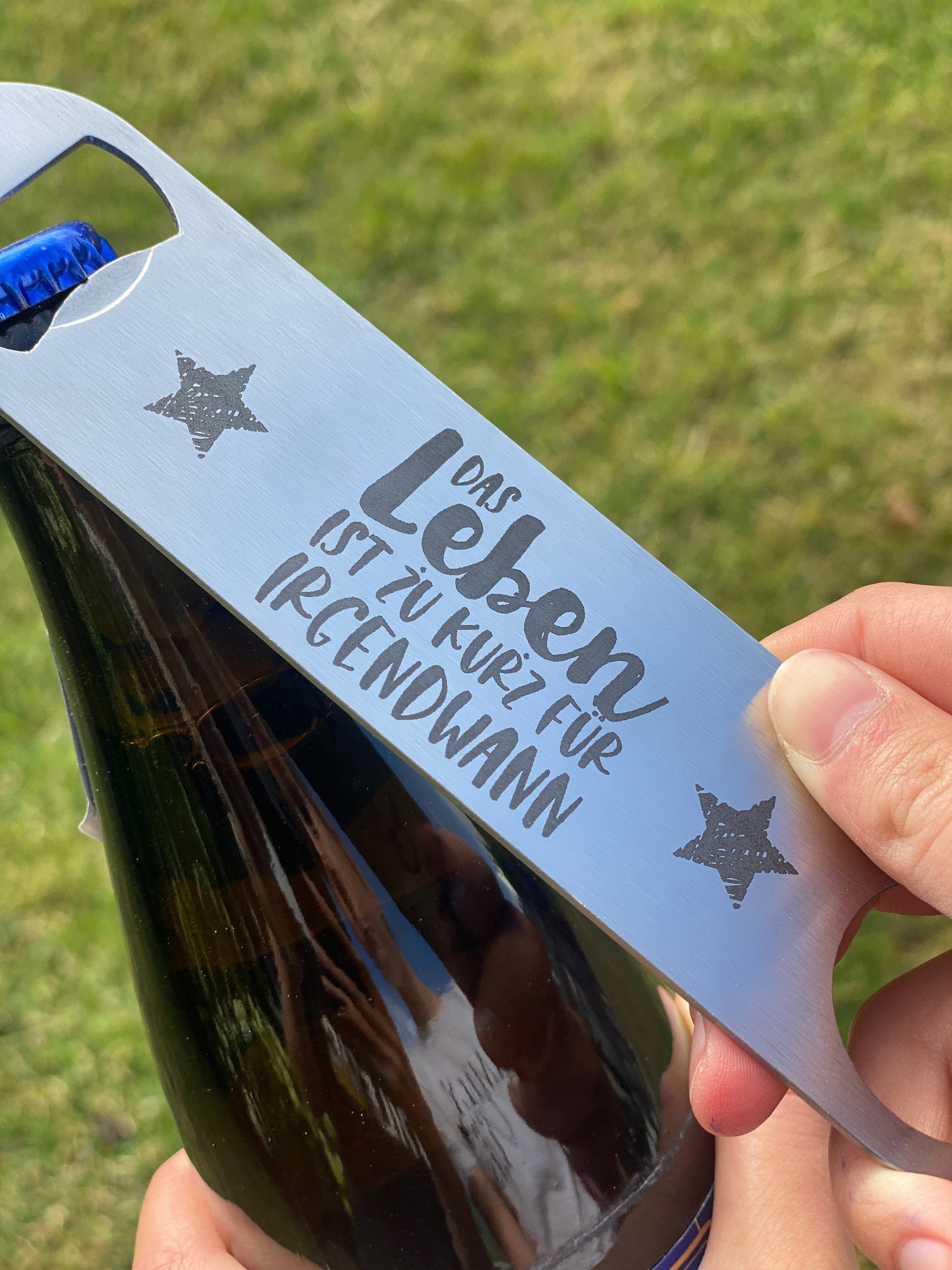 Flaschenöffner mit Gravur | Personalisierter Flaschenöffner | Kapselheber mit Gravur | Origineller Bieröffner als Geschenkideen