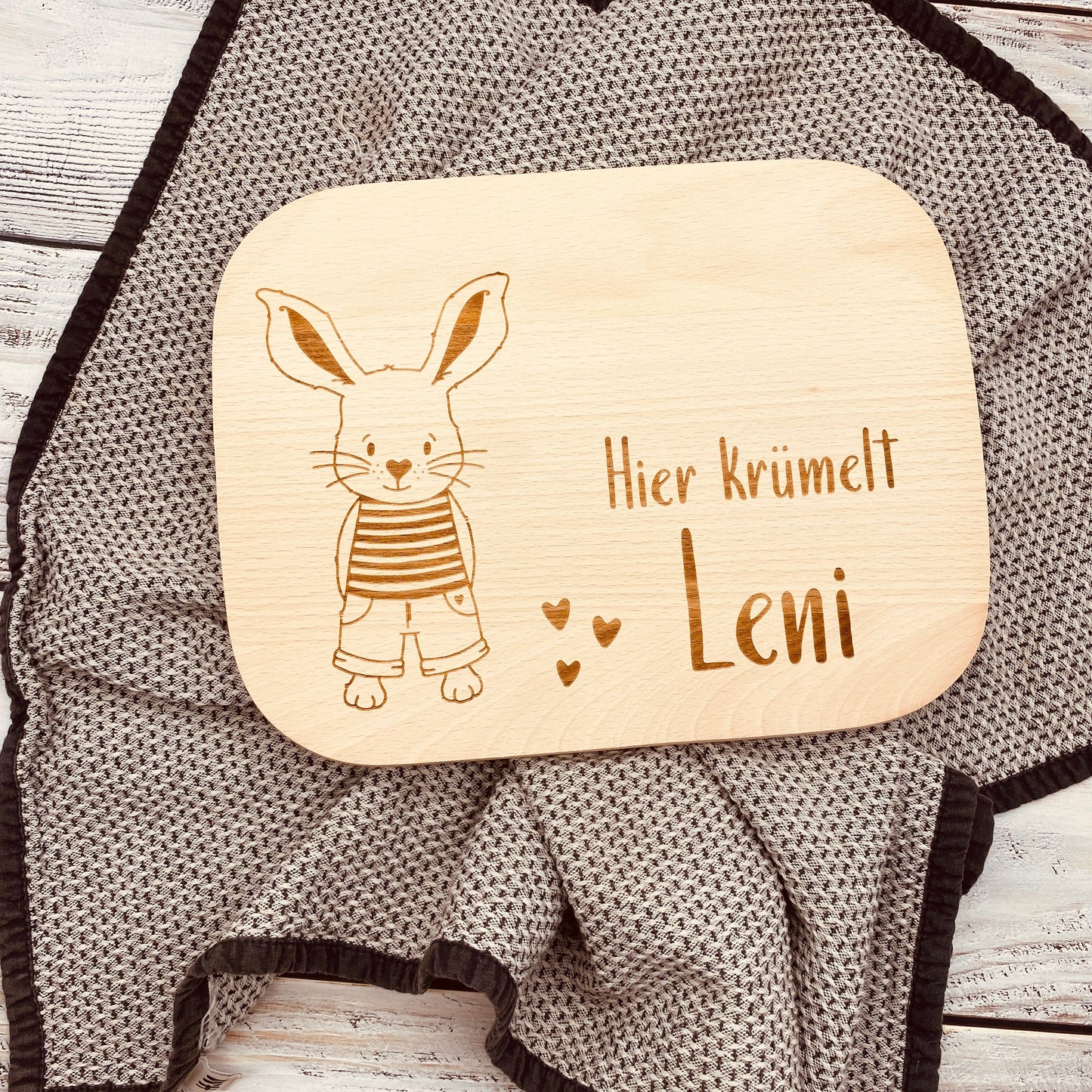Kinderschneidebrett mit Gravur | personalisiertes Schneidebrett für Kinder | Geschenk zum Kindergeburtstag | Kinderbrettchen mit Namen