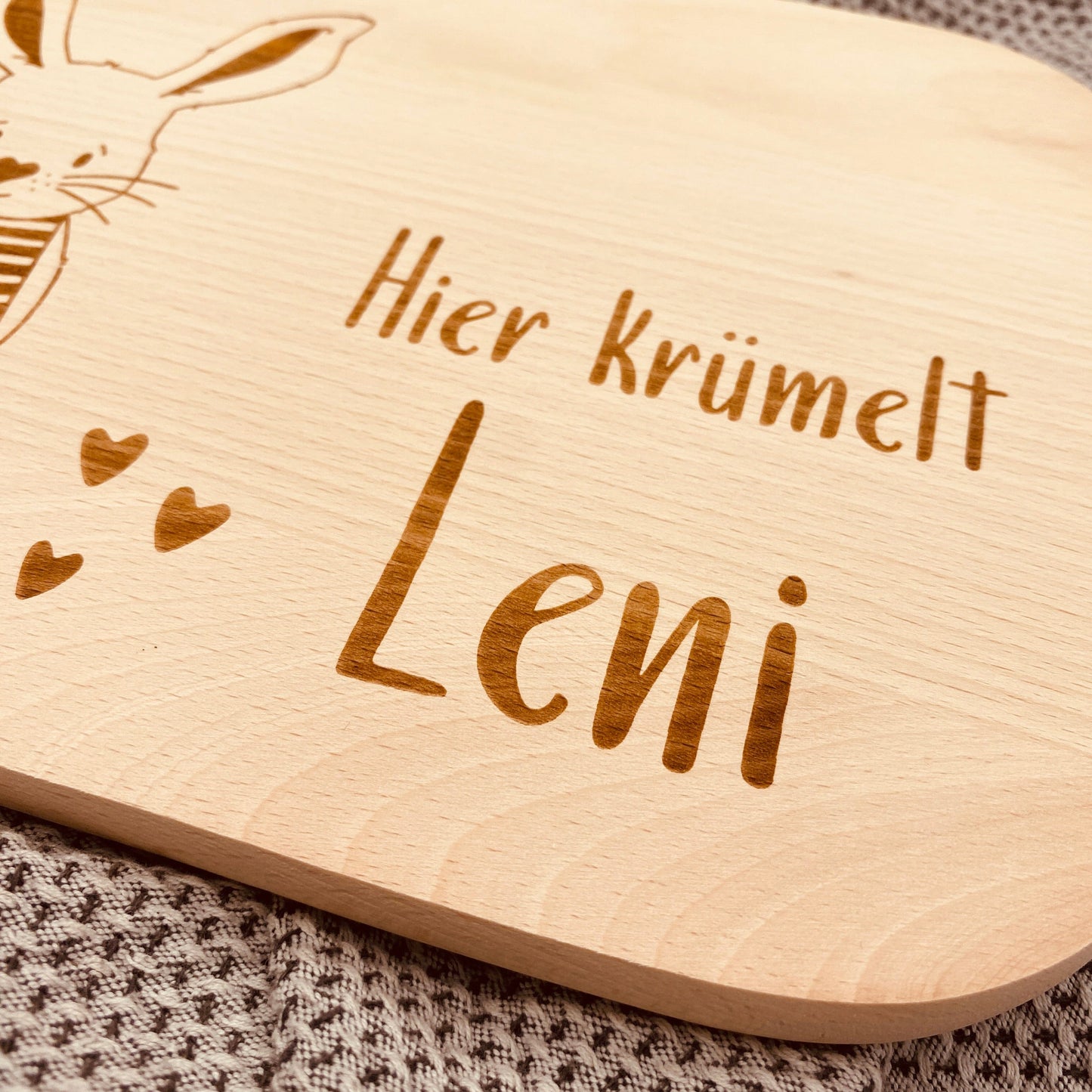 Kinderschneidebrett mit Gravur | personalisiertes Schneidebrett für Kinder | Geschenk zum Kindergeburtstag | Kinderbrettchen mit Namen