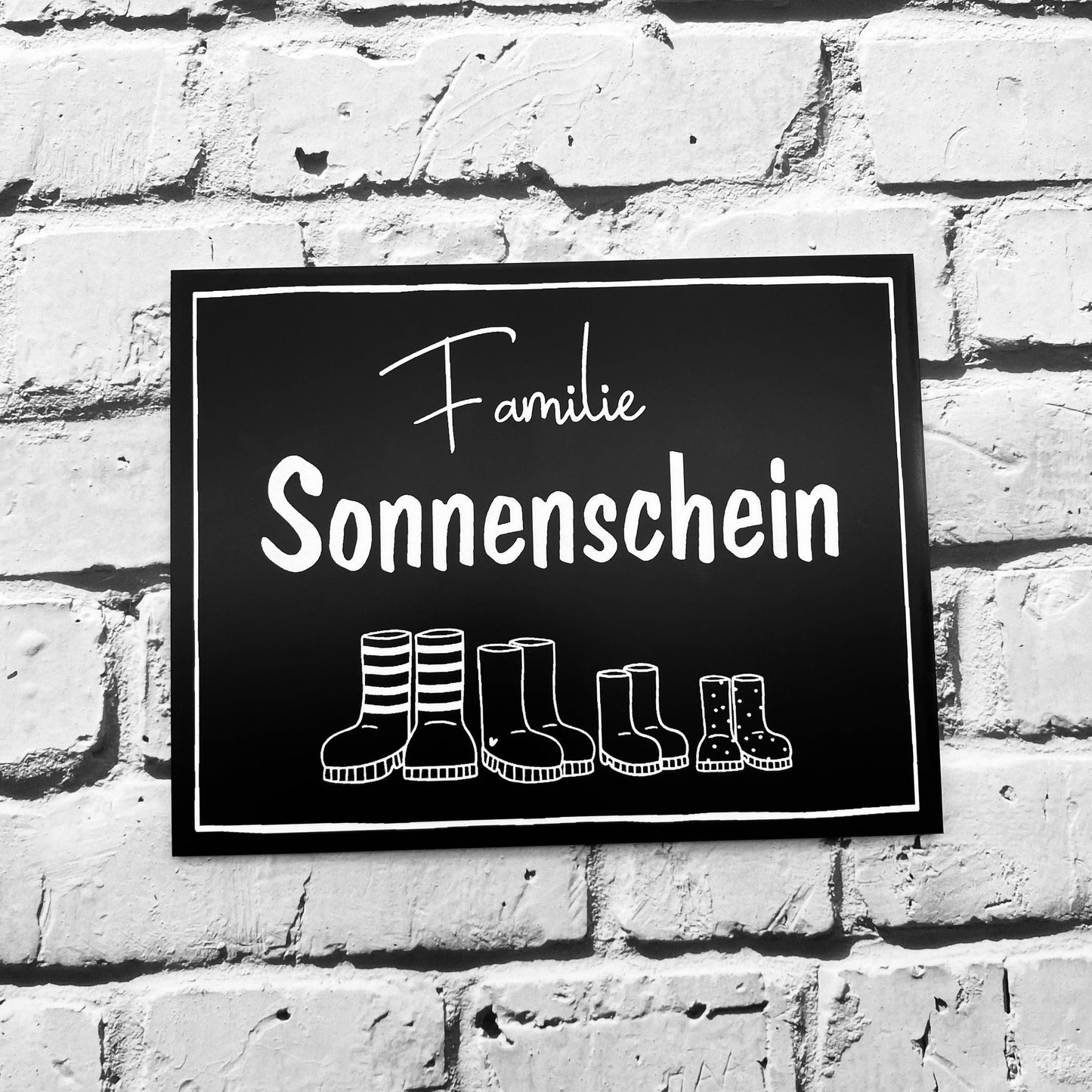 Haustürschild mit Namen | Geschenk zum Einzug | Türschild mit Gravur | Wohnungstürschild