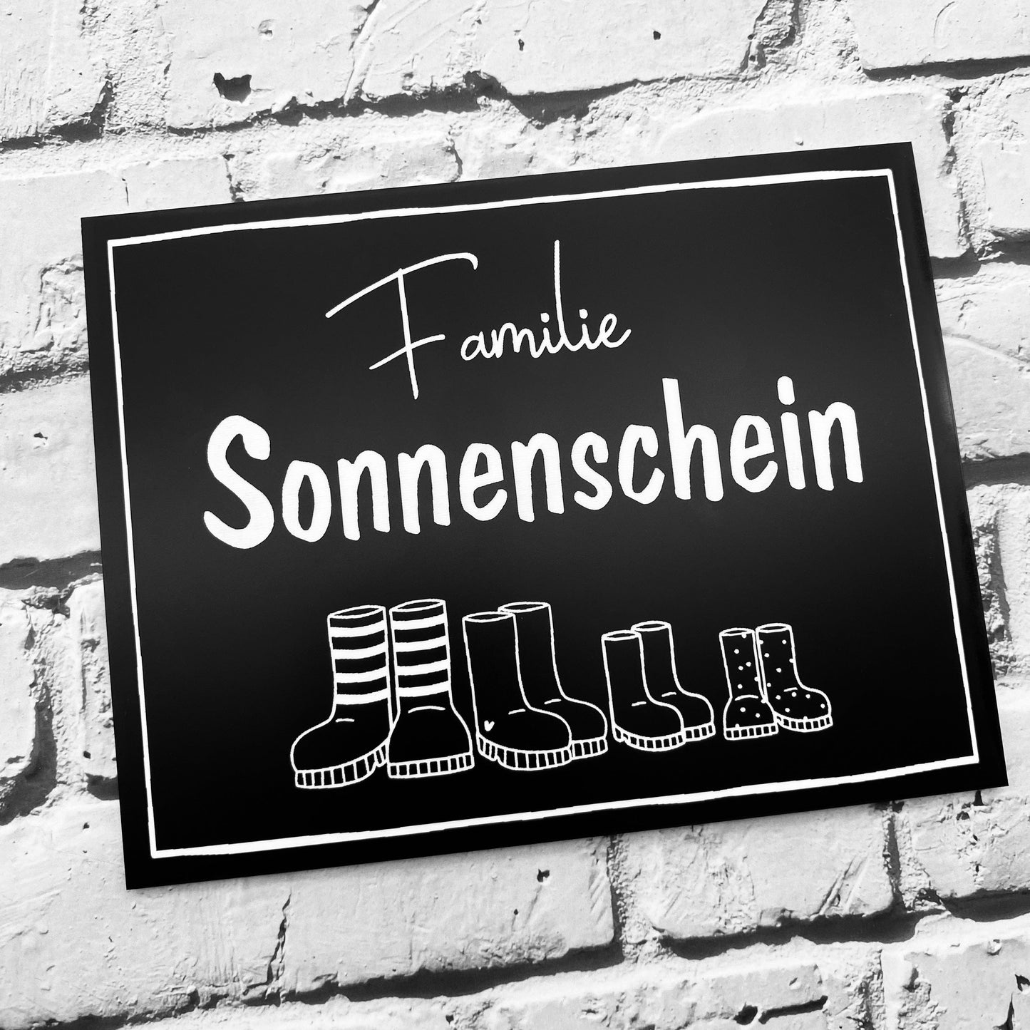 Haustürschild mit Namen | Geschenk zum Einzug | Türschild mit Gravur | Wohnungstürschild