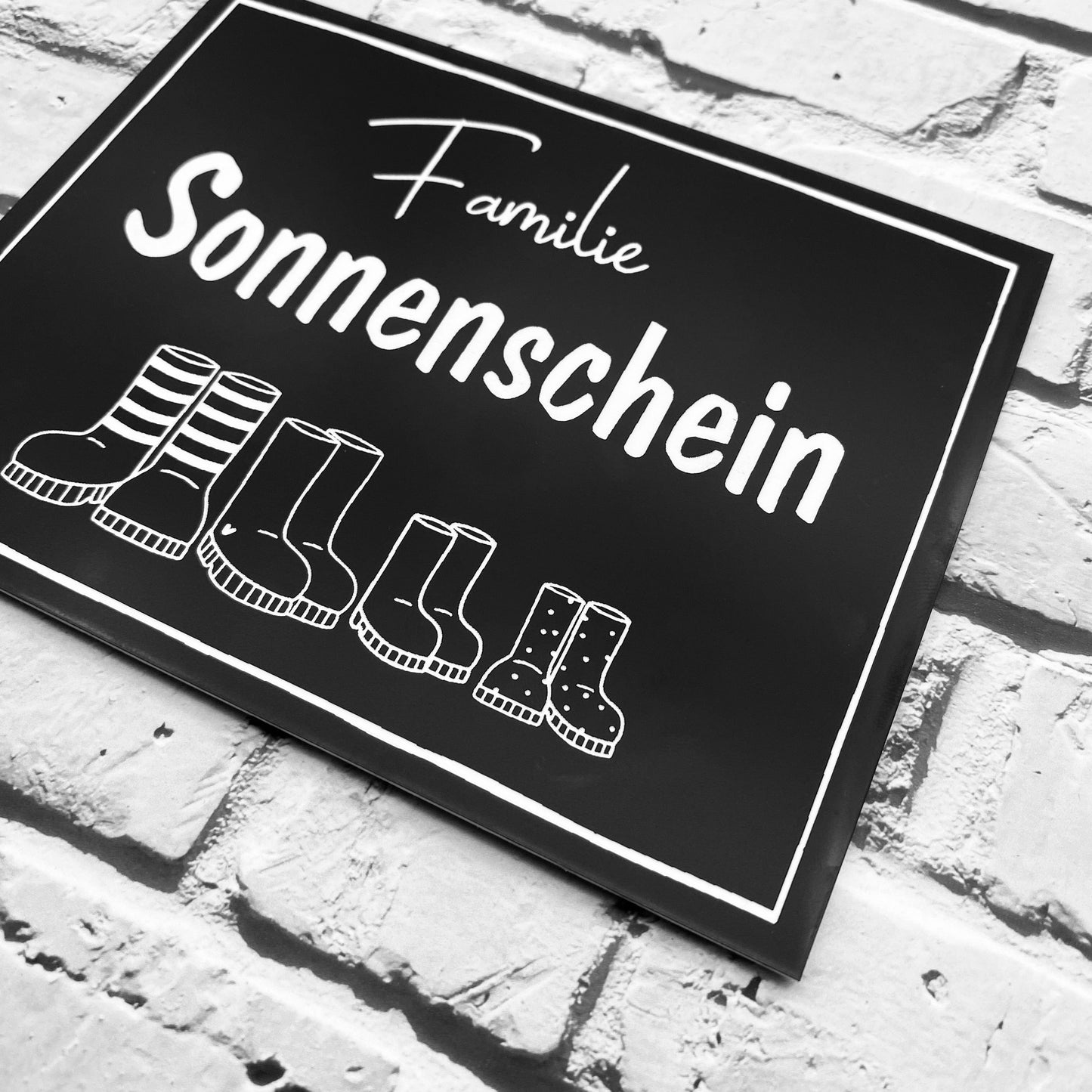 Haustürschild mit Namen | Geschenk zum Einzug | Türschild mit Gravur | Wohnungstürschild