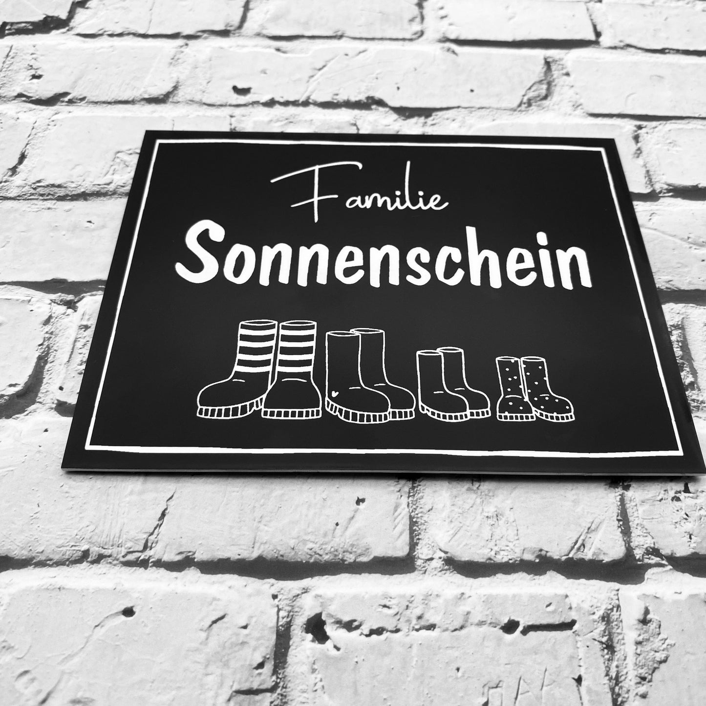 Haustürschild mit Namen | Geschenk zum Einzug | Türschild mit Gravur | Wohnungstürschild