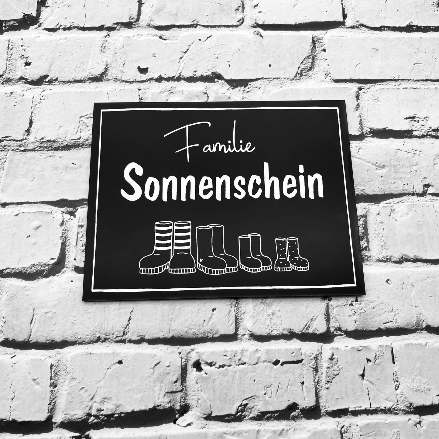 Haustürschild mit Namen | Geschenk zum Einzug | Türschild mit Gravur | Wohnungstürschild