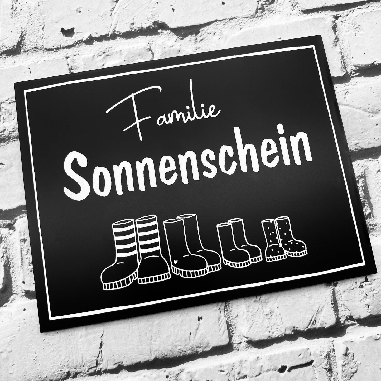 Haustürschild mit Namen | Geschenk zum Einzug | Türschild mit Gravur | Wohnungstürschild