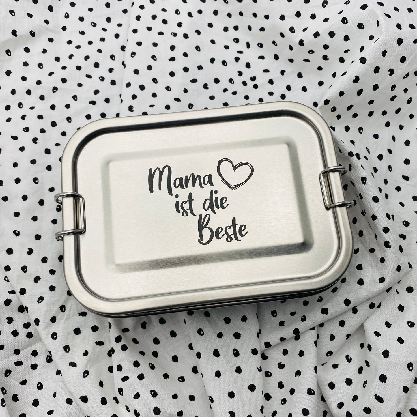 personalisierte Brotdose aus Edelstahl | individuelles Geschenk für die Mama oder Ehefrau zum Geburtstag oder zu Weihnachten