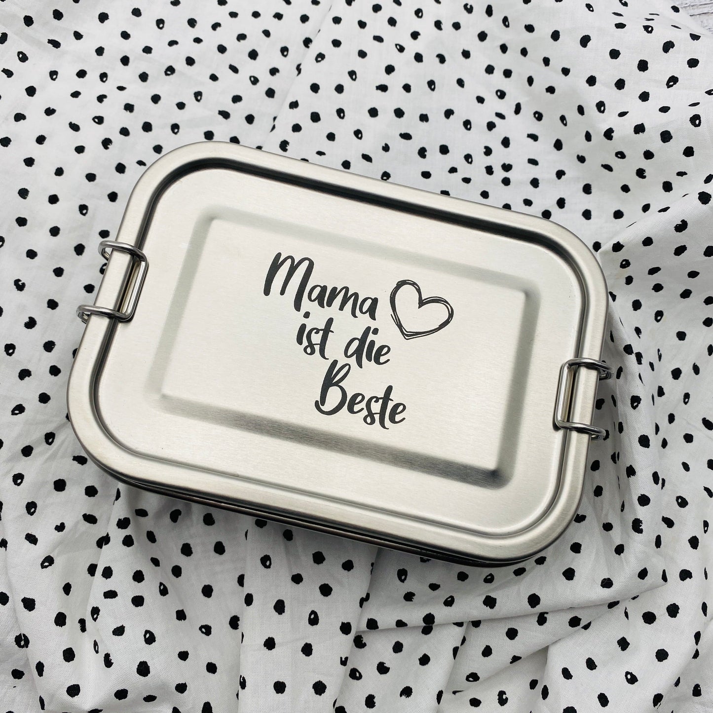 personalisierte Brotdose aus Edelstahl | individuelles Geschenk für die Mama oder Ehefrau zum Geburtstag oder zu Weihnachten