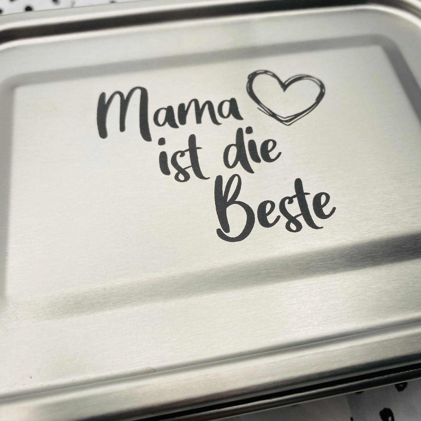 personalisierte Brotdose aus Edelstahl | individuelles Geschenk für die Mama oder Ehefrau zum Geburtstag oder zu Weihnachten