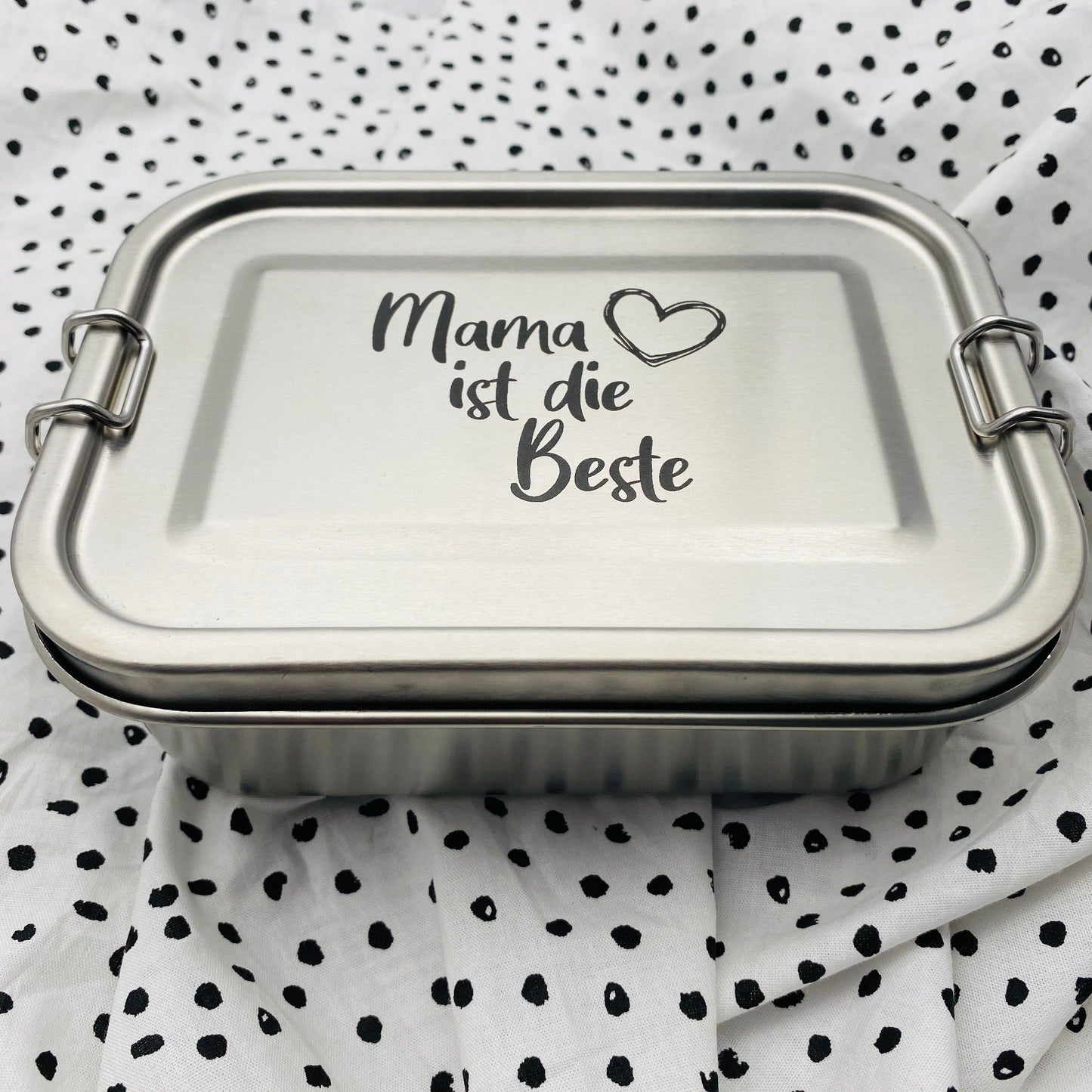 personalisierte Brotdose aus Edelstahl | individuelles Geschenk für die Mama oder Ehefrau zum Geburtstag oder zu Weihnachten