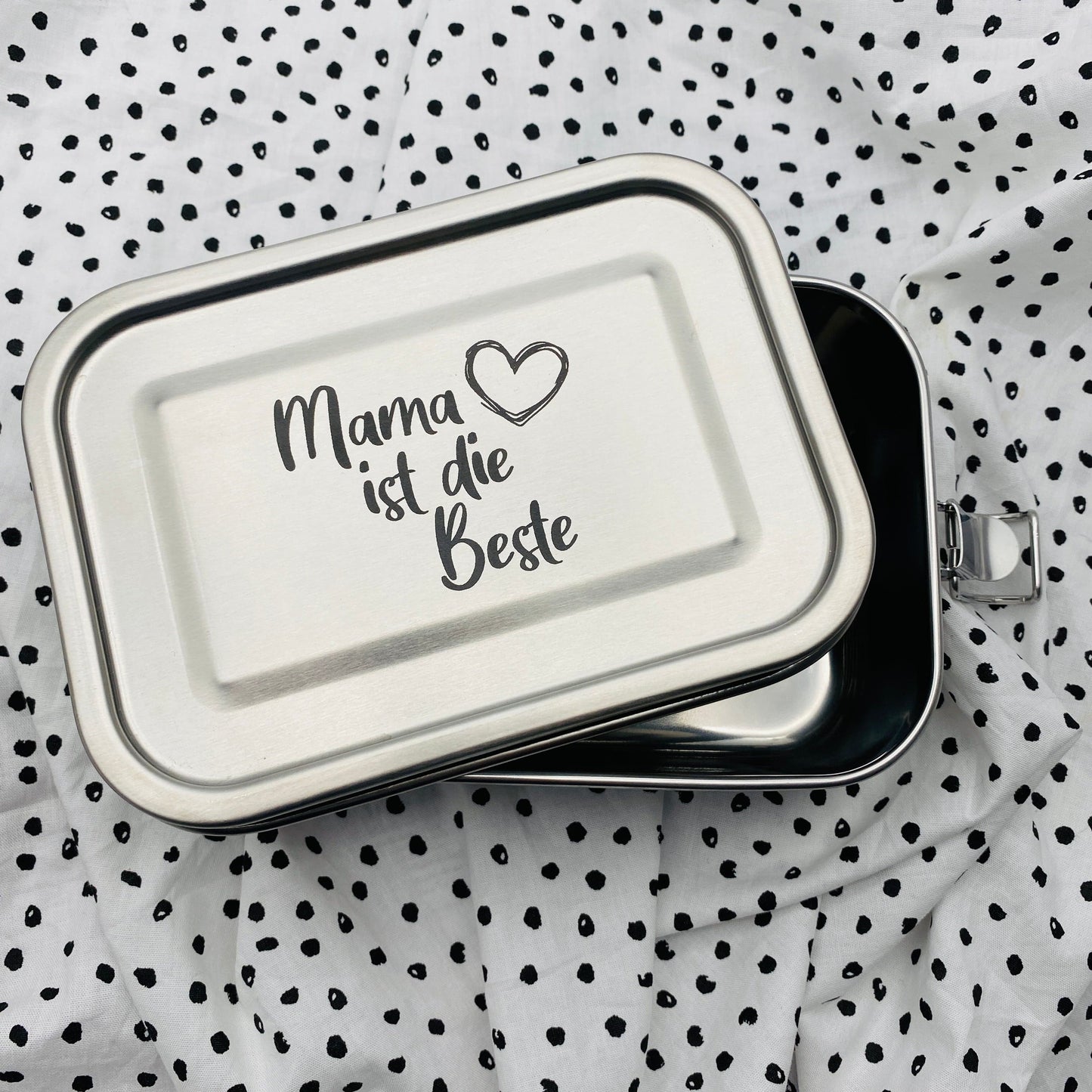 personalisierte Brotdose aus Edelstahl | individuelles Geschenk für die Mama oder Ehefrau zum Geburtstag oder zu Weihnachten