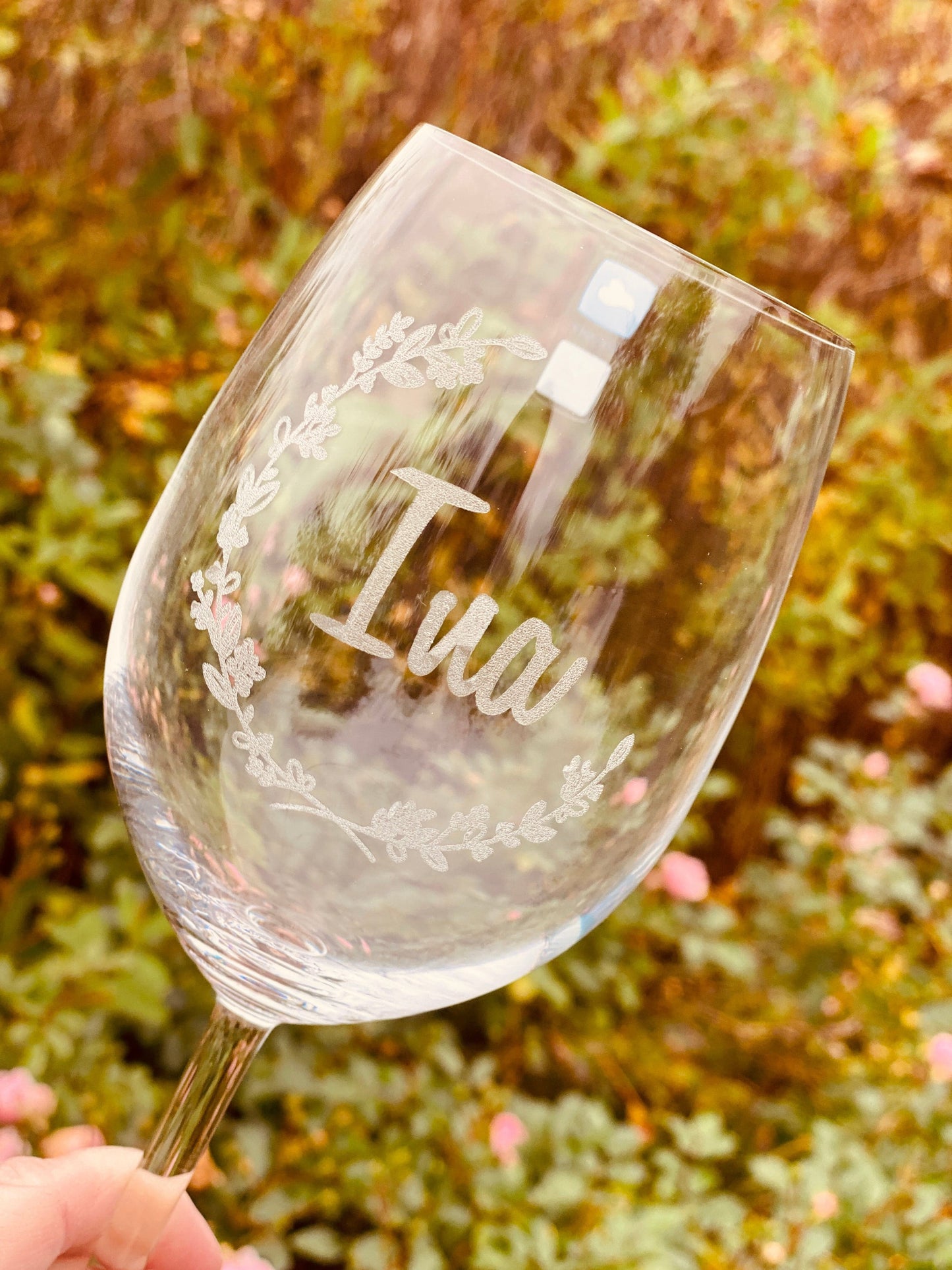Weinglas mit Gravur | personalisiertes Weinglas zur Hochzeit | gravierte Weingläser zum Verschenken | Weingläser mit Firmenlogo