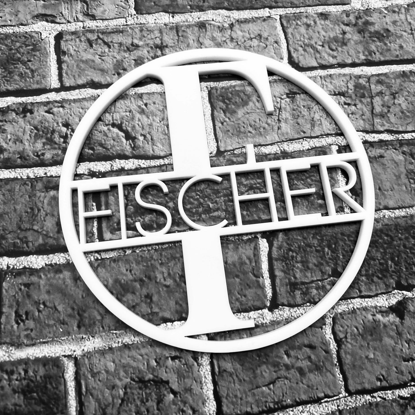 Türkranz mit Namen der Familie | personalisierter Türkranz | individuelles Türschild als Geschenk zur Hochzeit