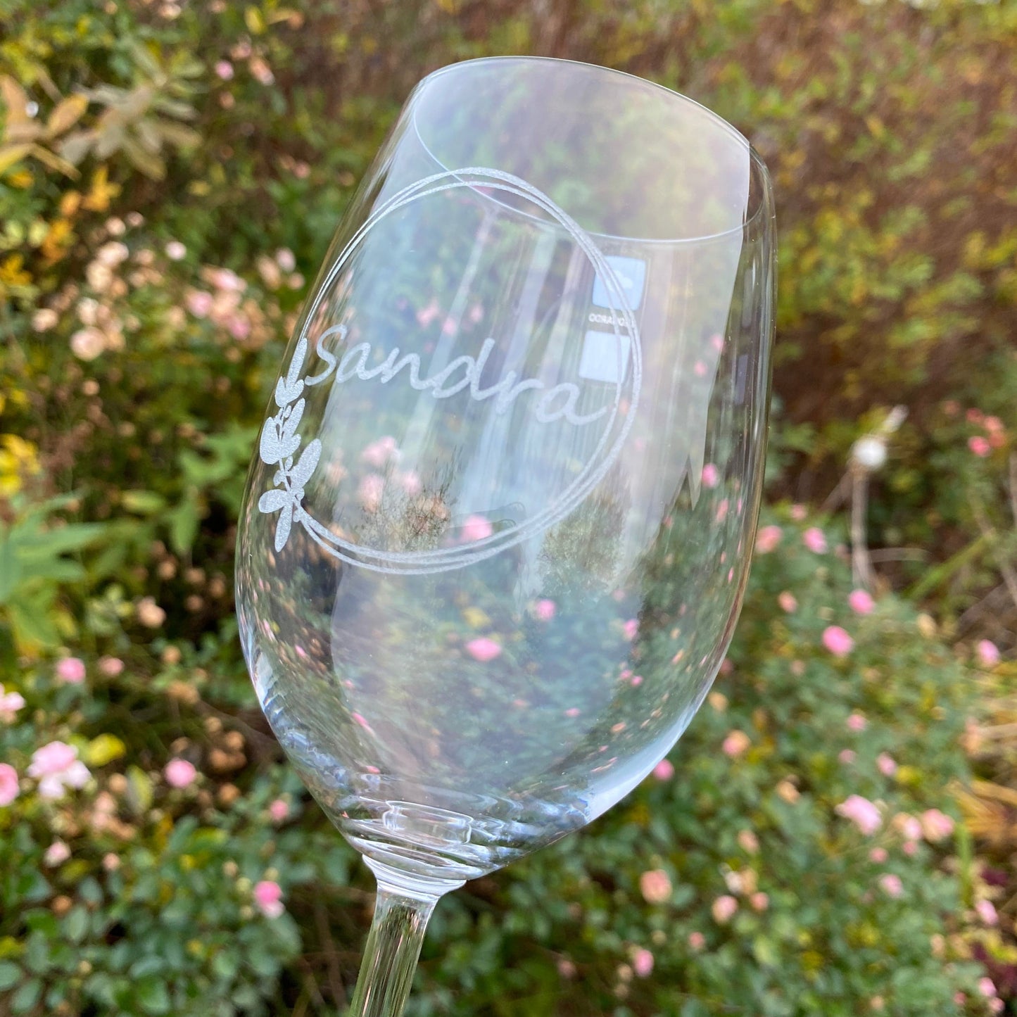 Weinglas mit Gravur | personalisiertes Weinglas zur Hochzeit | gravierte Weingläser zum Verschenken | Weingläser mit Firmenlogo