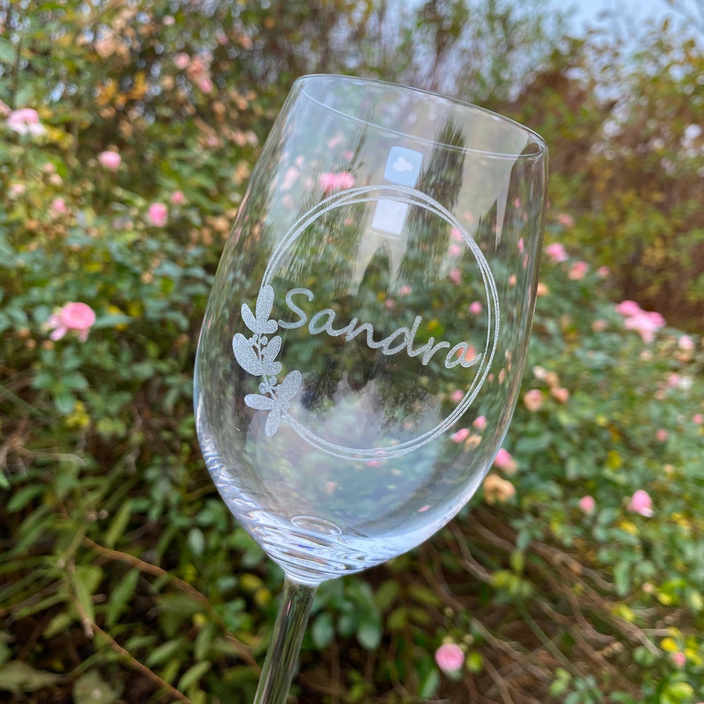 Weinglas mit Gravur | personalisiertes Weinglas zur Hochzeit | gravierte Weingläser zum Verschenken | Weingläser mit Firmenlogo
