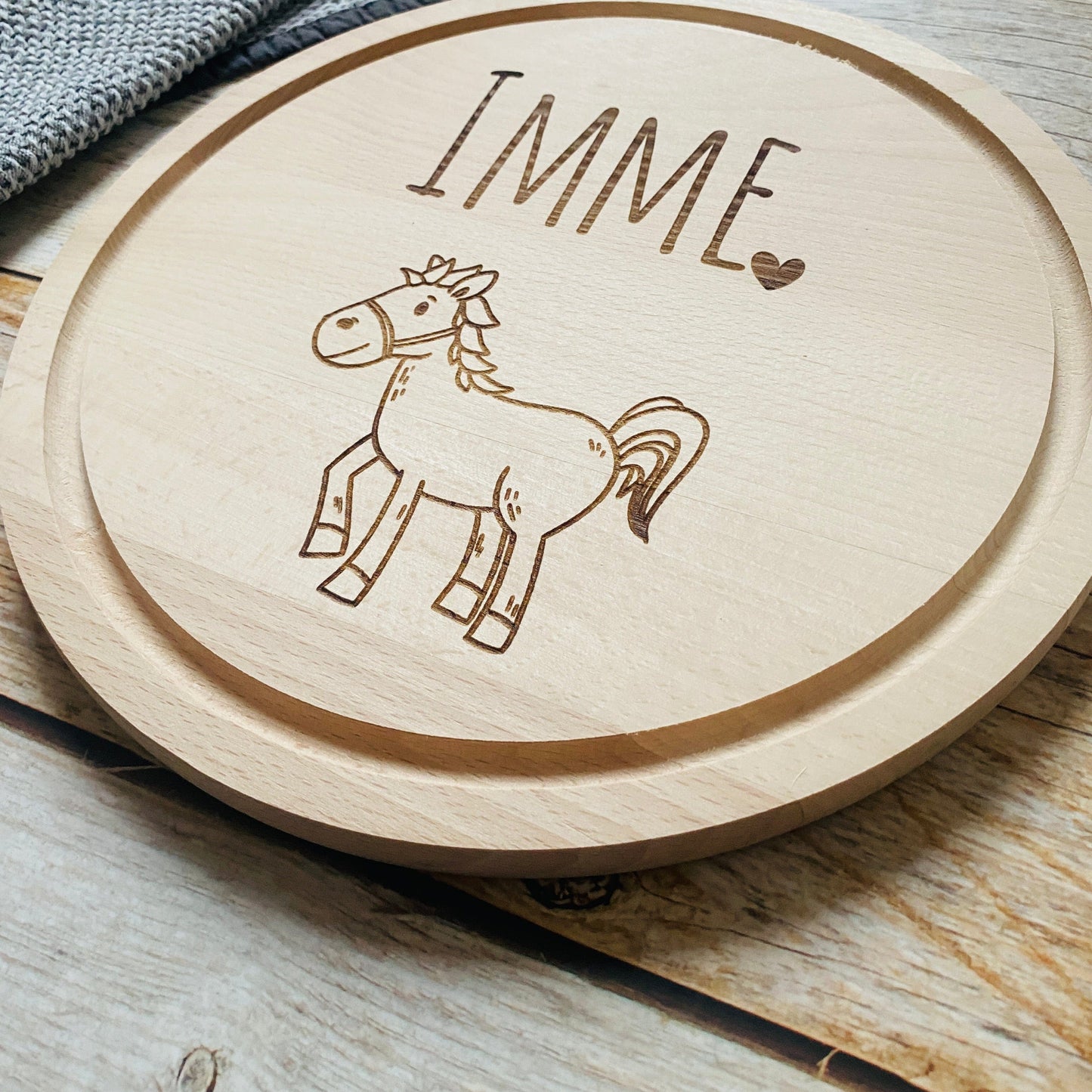 Kinderschneidebrett mit Gravur | personalisiertes Schneidebrett für Kinder | Kinderbrettchen mit Namen