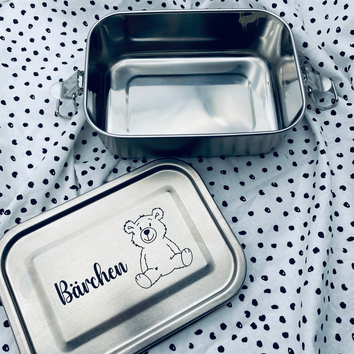 Personalisierte Brotdose mit Gravur | Geschenk für den Schulstart