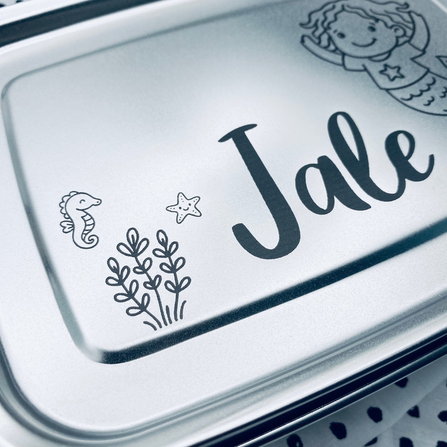 Personalisierte Brotdose mit Gravur | Geschenk für den Schulstart