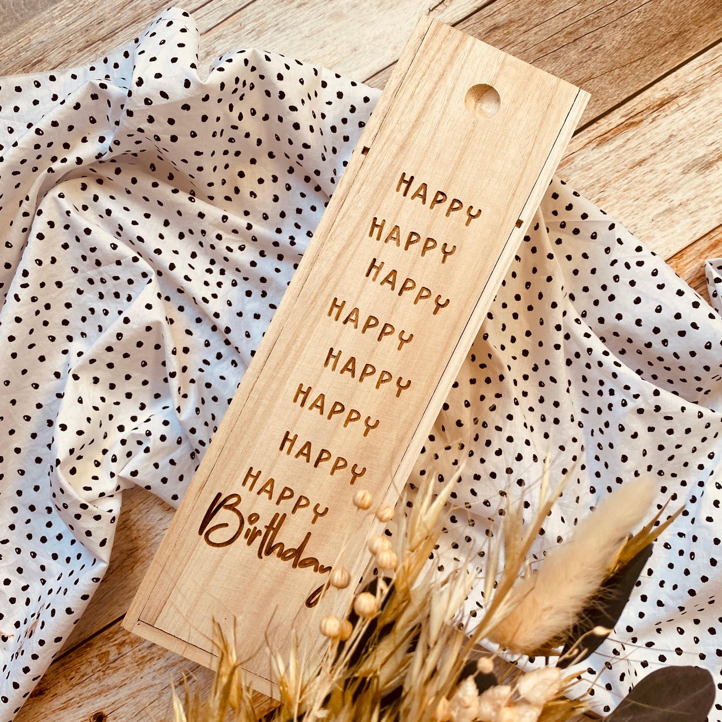 Weinbox aus Holz zum Geburtstag | Geschenkideen zum Geburtstag | individuelle Weinkiste als Geschenk
