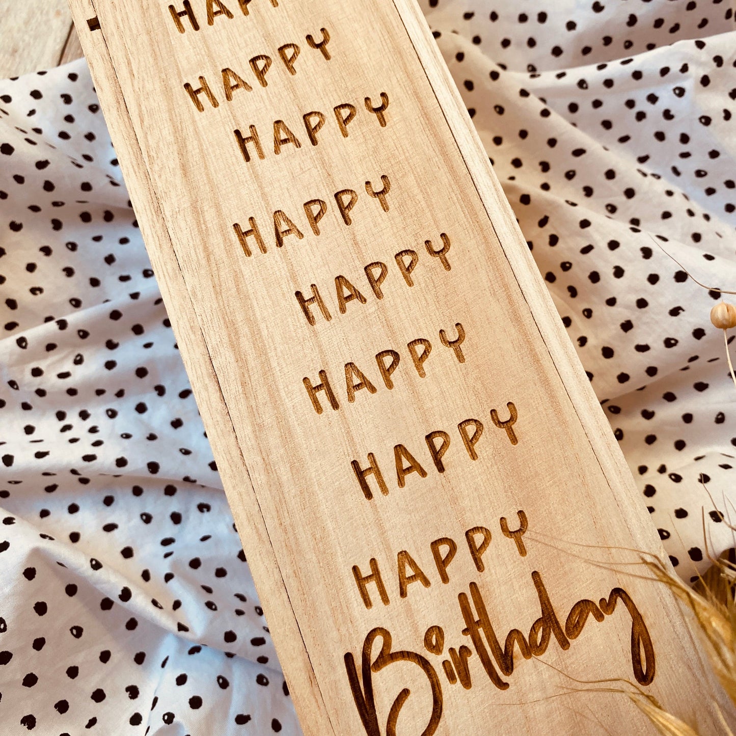 Weinbox aus Holz zum Geburtstag | Geschenkideen zum Geburtstag | individuelle Weinkiste als Geschenk