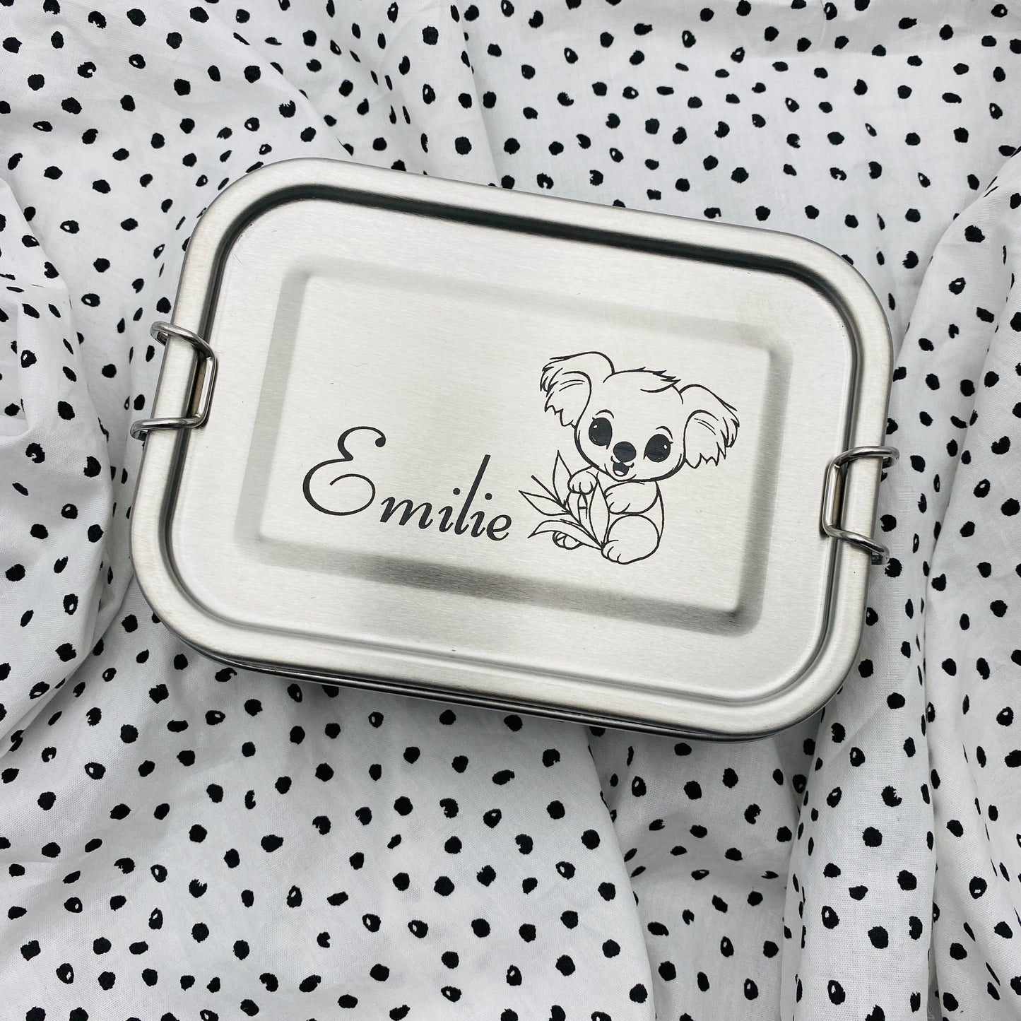 Personalisierte Brotdose mit Gravur | Geschenk für den Schulstart