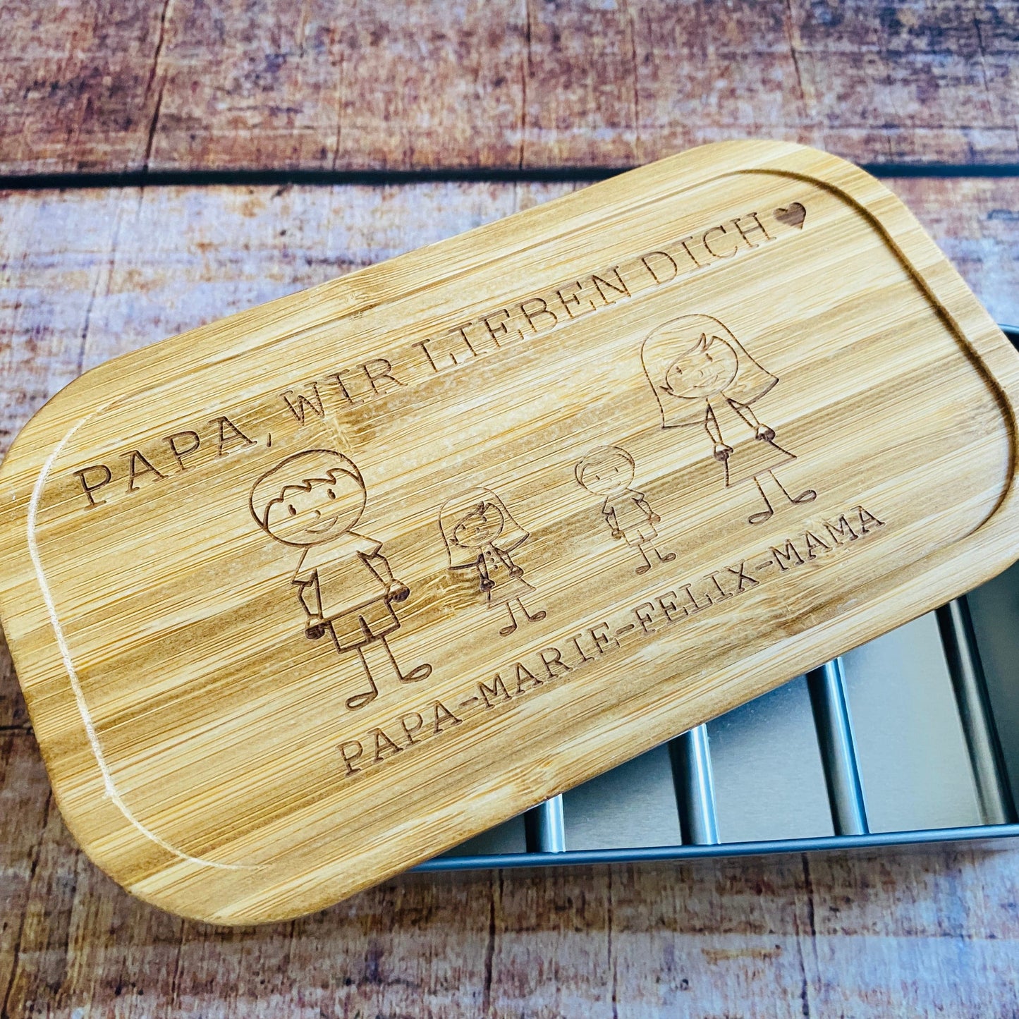 Brotdose Papa personalisiertes Geschenk Geburtstag