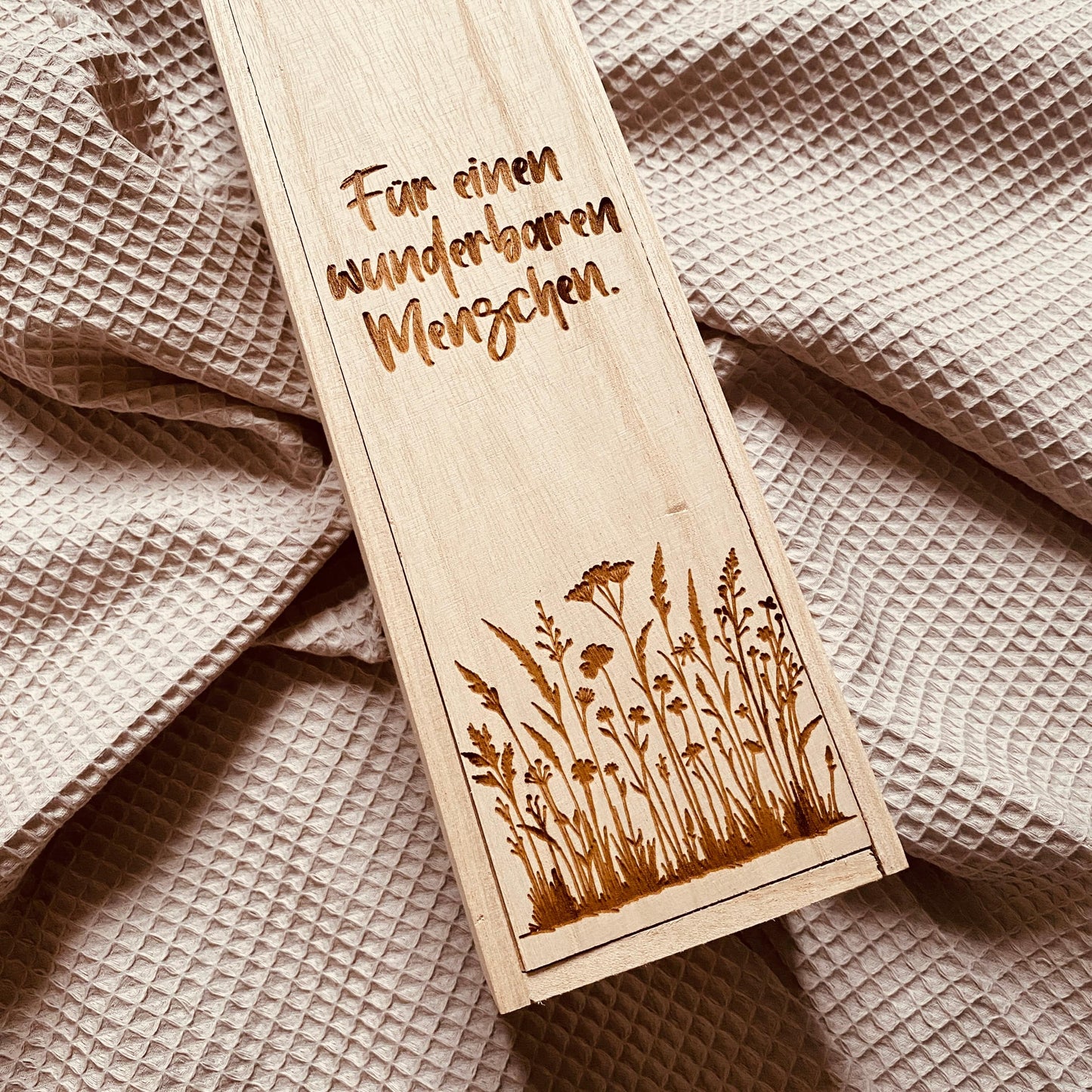 Weinbox mit Gravur | Weinkiste Geschenk individuell gestalten | Weinbox als Geburtstagsgeschenk | Weinpräsent Holzoptik