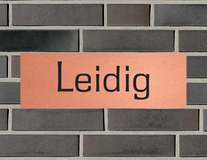 Briefkastenschild mit Gravur | Geschenk zum Einzug | individuelles Türschild | personalisierte Eingangsschilder | Klingelschild